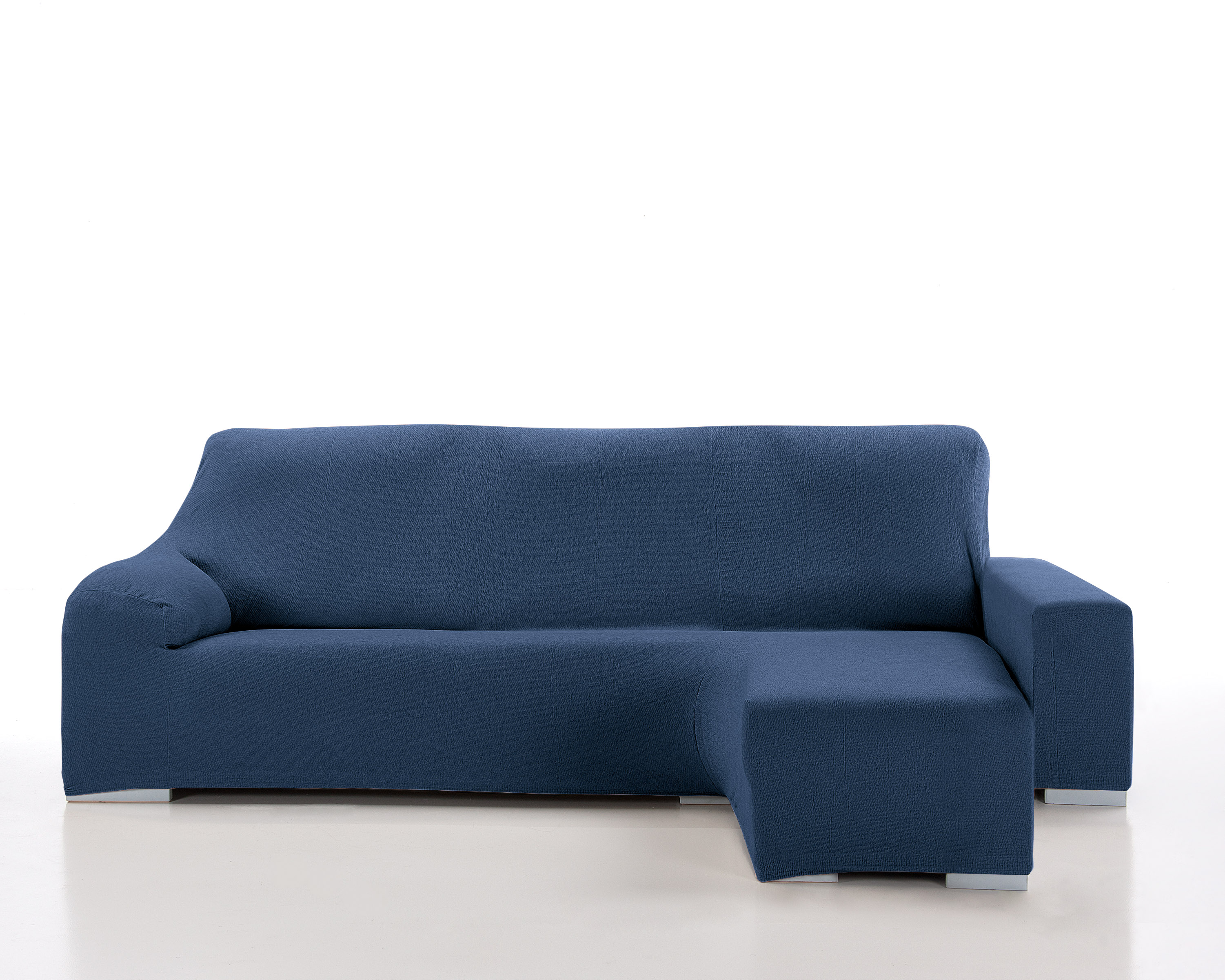 Funda chaise longue elástica brazo corto enzo azul izquierdo