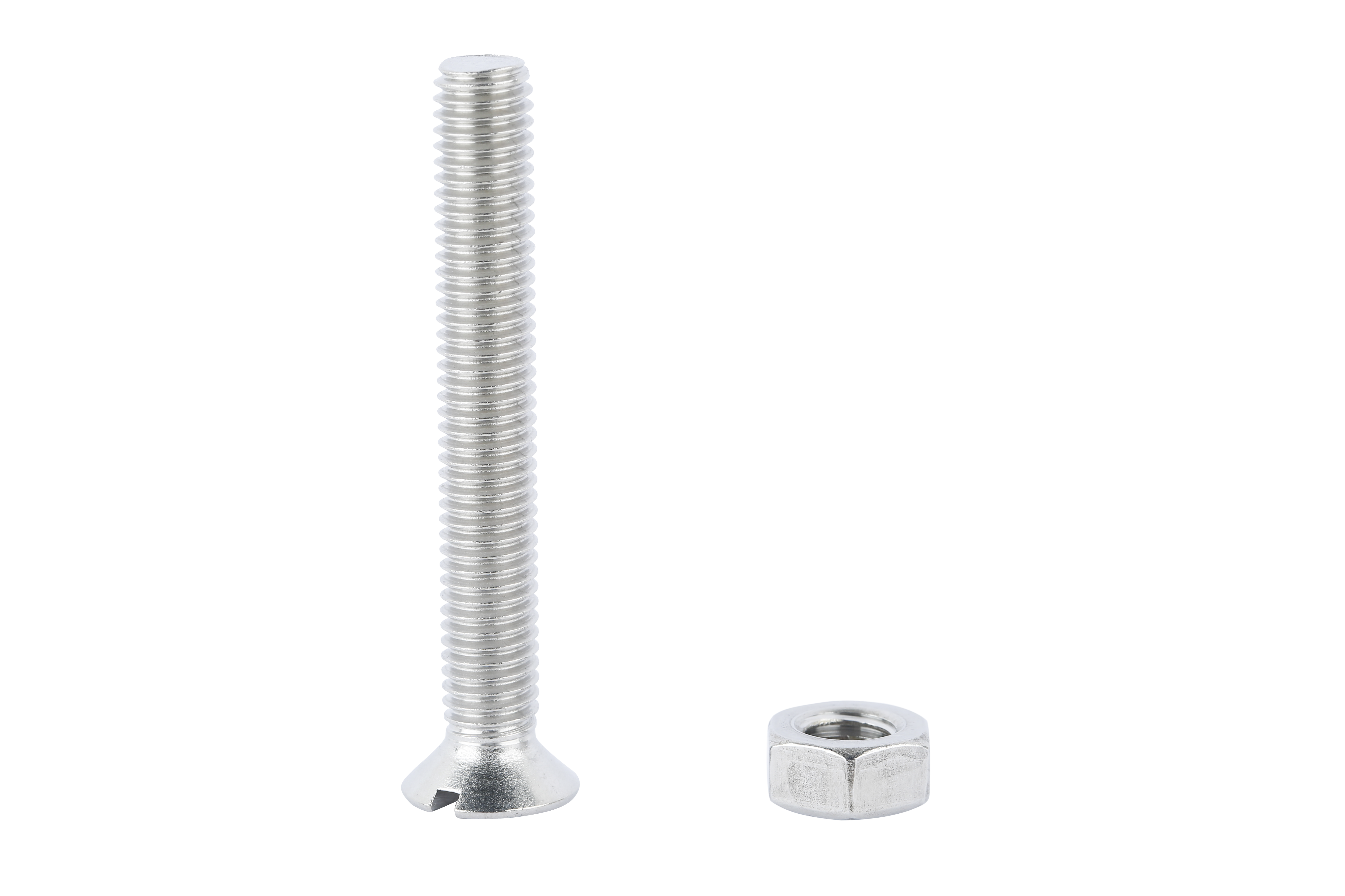 4 Tornillo de métrica cabeza avellanada ranurada de acero , Ø 8 x L.60 mm - 4
