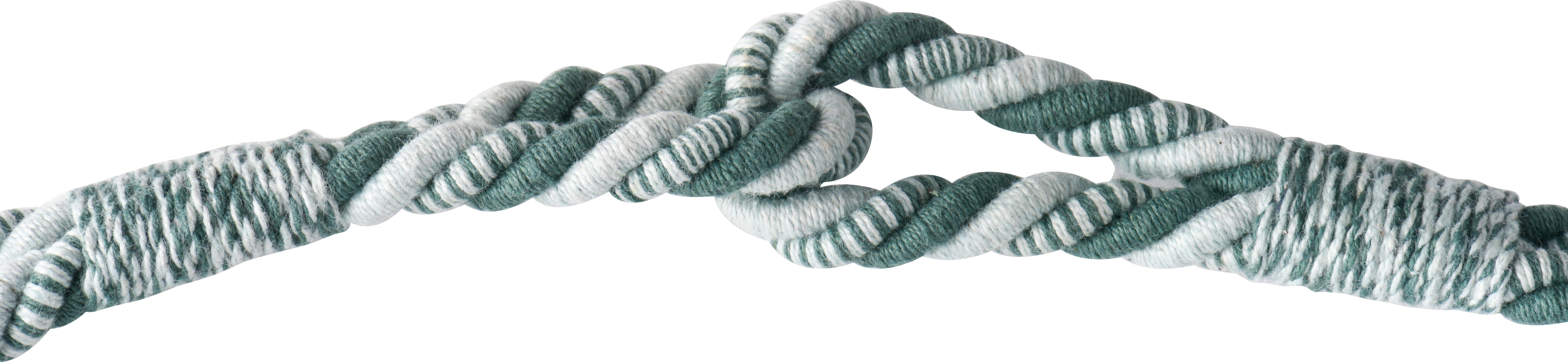 Embrace magnético 70 cm algodão verde/branco - 3