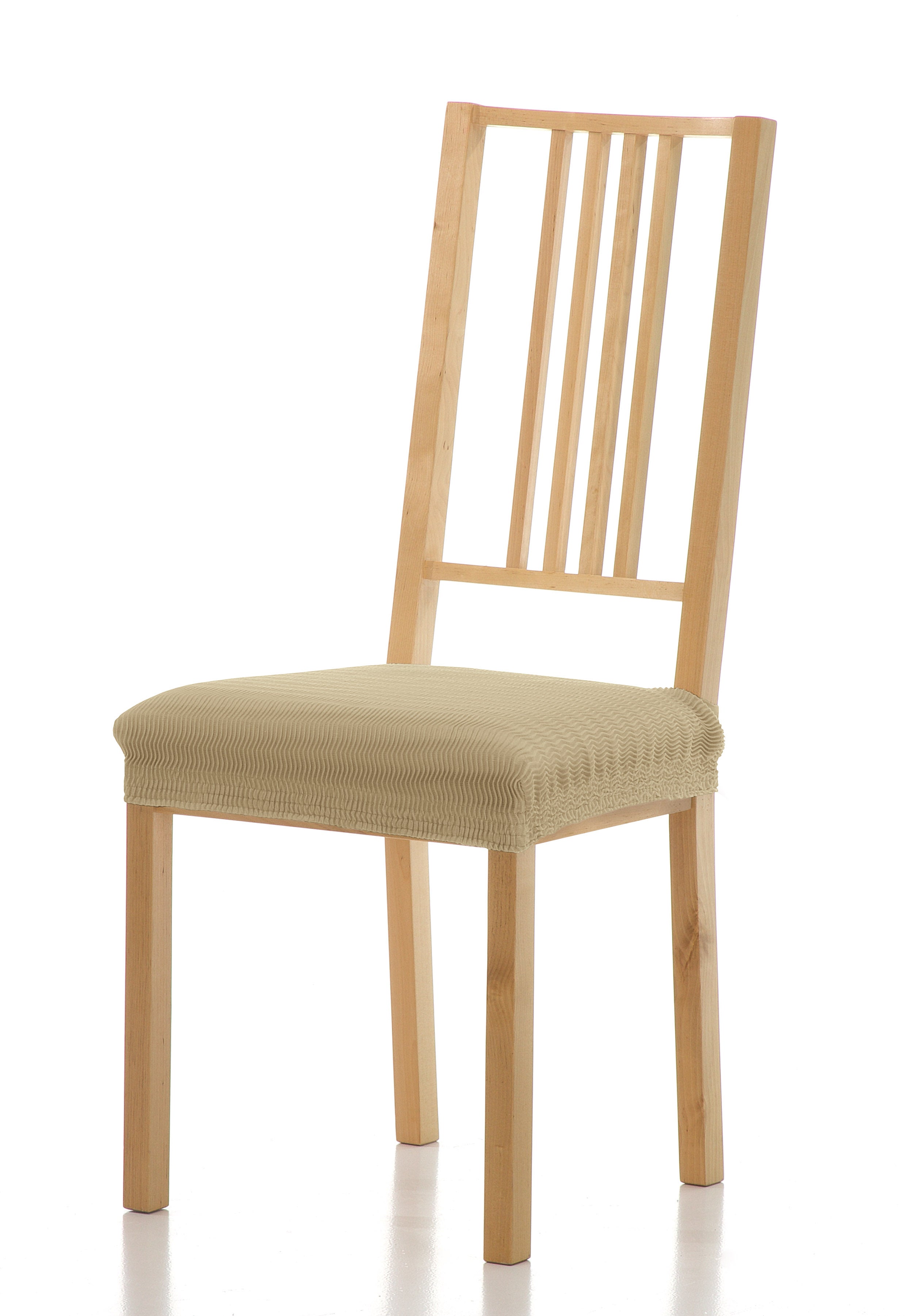 Funda elástica silla playa taupe pack 6