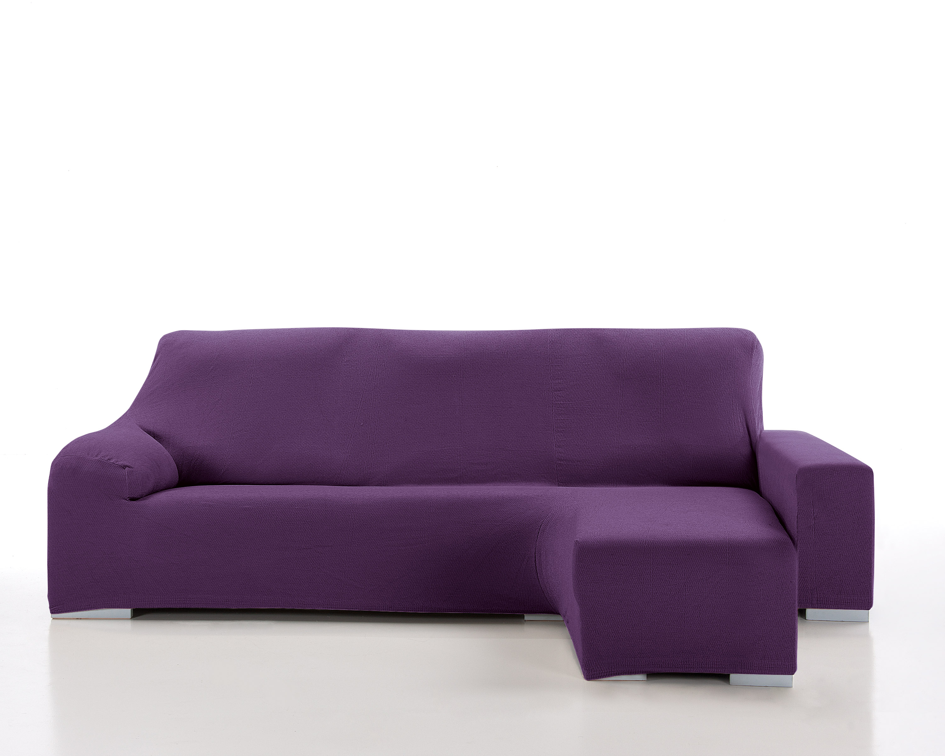 Funda chaise longue elástica brazo corto enzo berenjena izq.