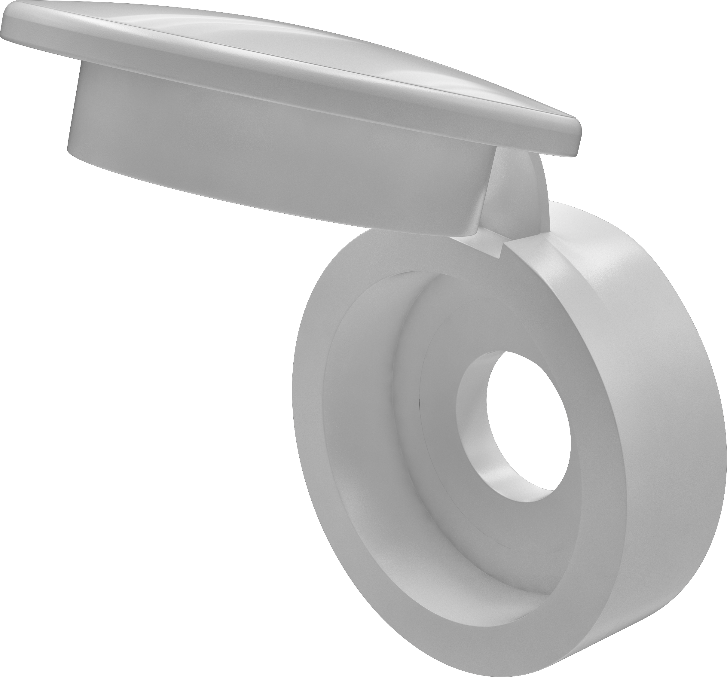 10 embellecedor para tornillos sanitrario en color blanco Ø 4- 4,5 mm - 3