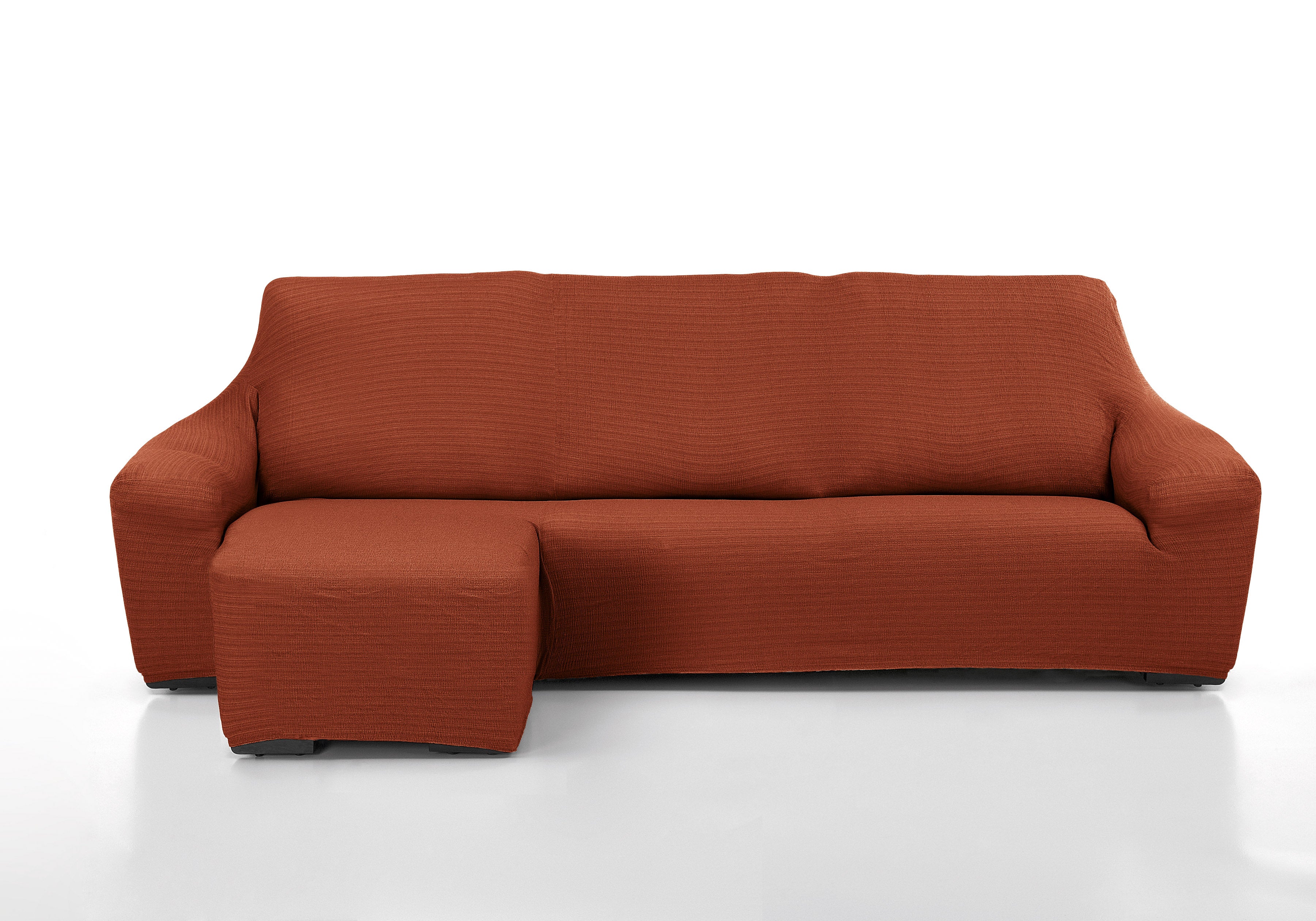 Funda chaise longue elástica brazo corto manacor teja dcha.