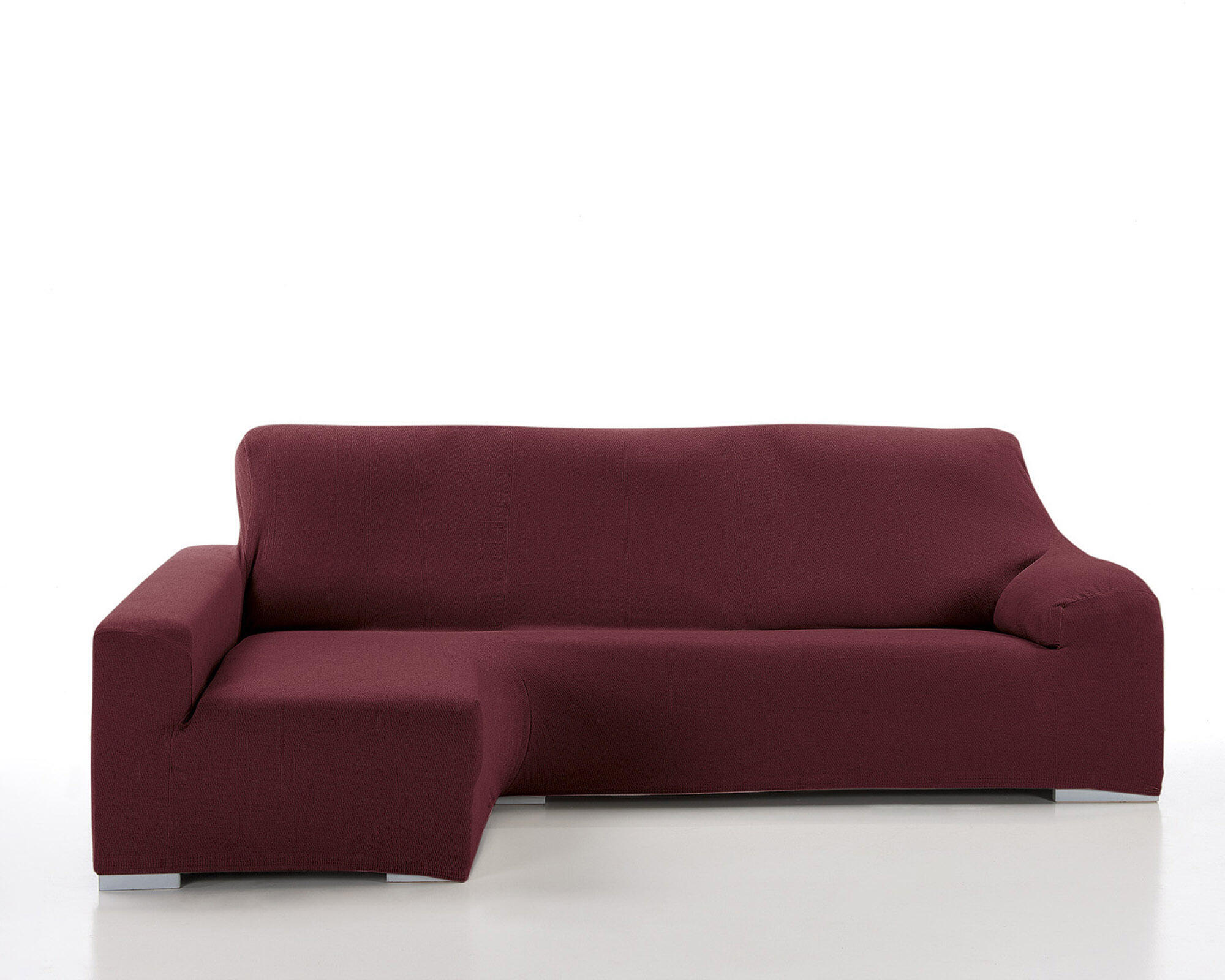 Funda chaise longue elástica enzo granate derecho