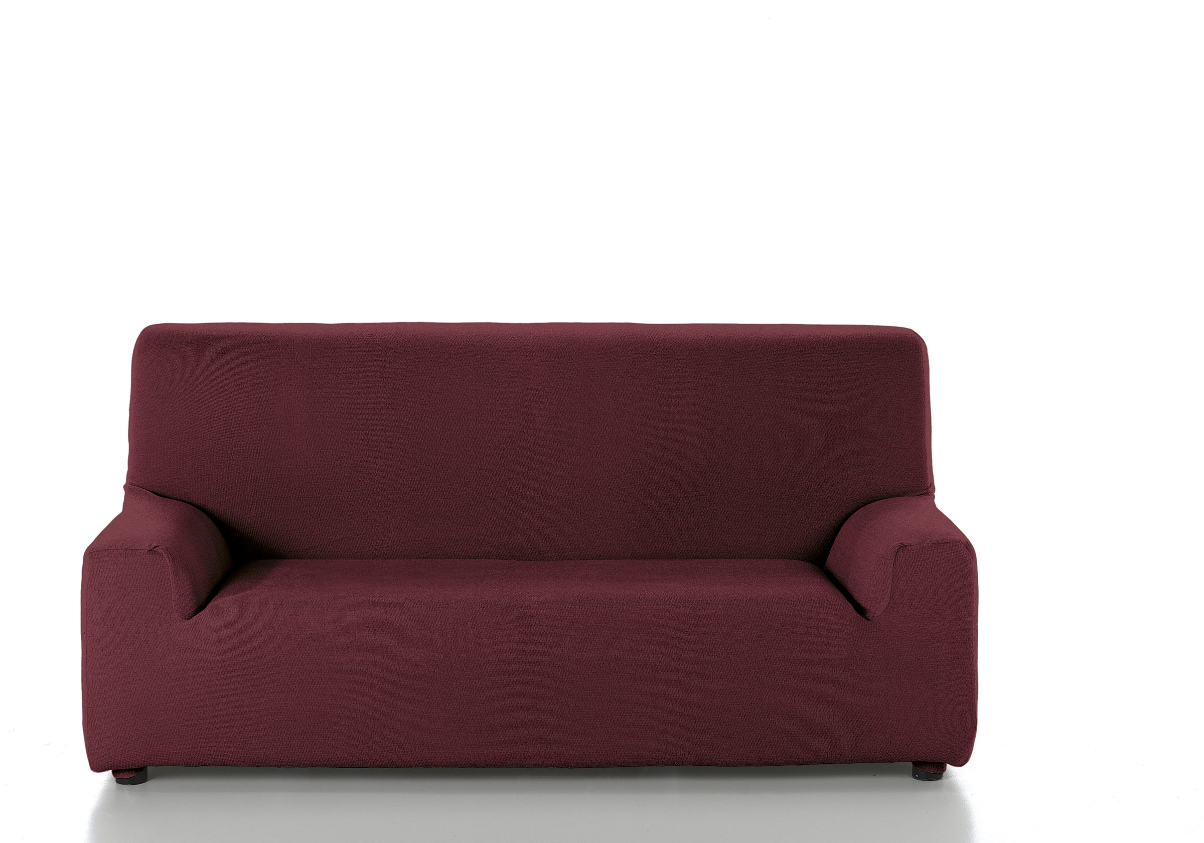 Funda sofá elástica enzo granate 2 plazas