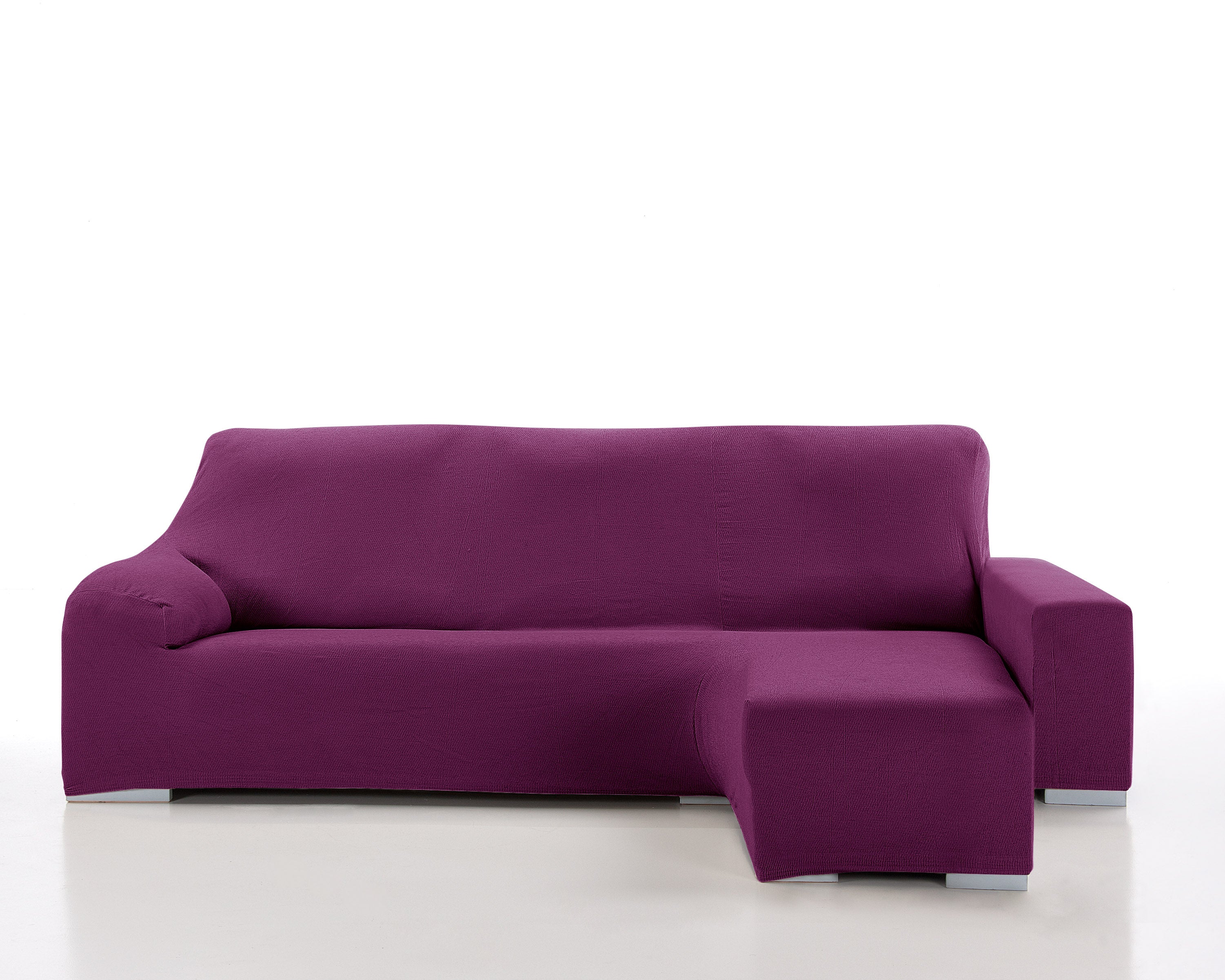 Funda chaise longue elástica brazo corto enzo morado izq.
