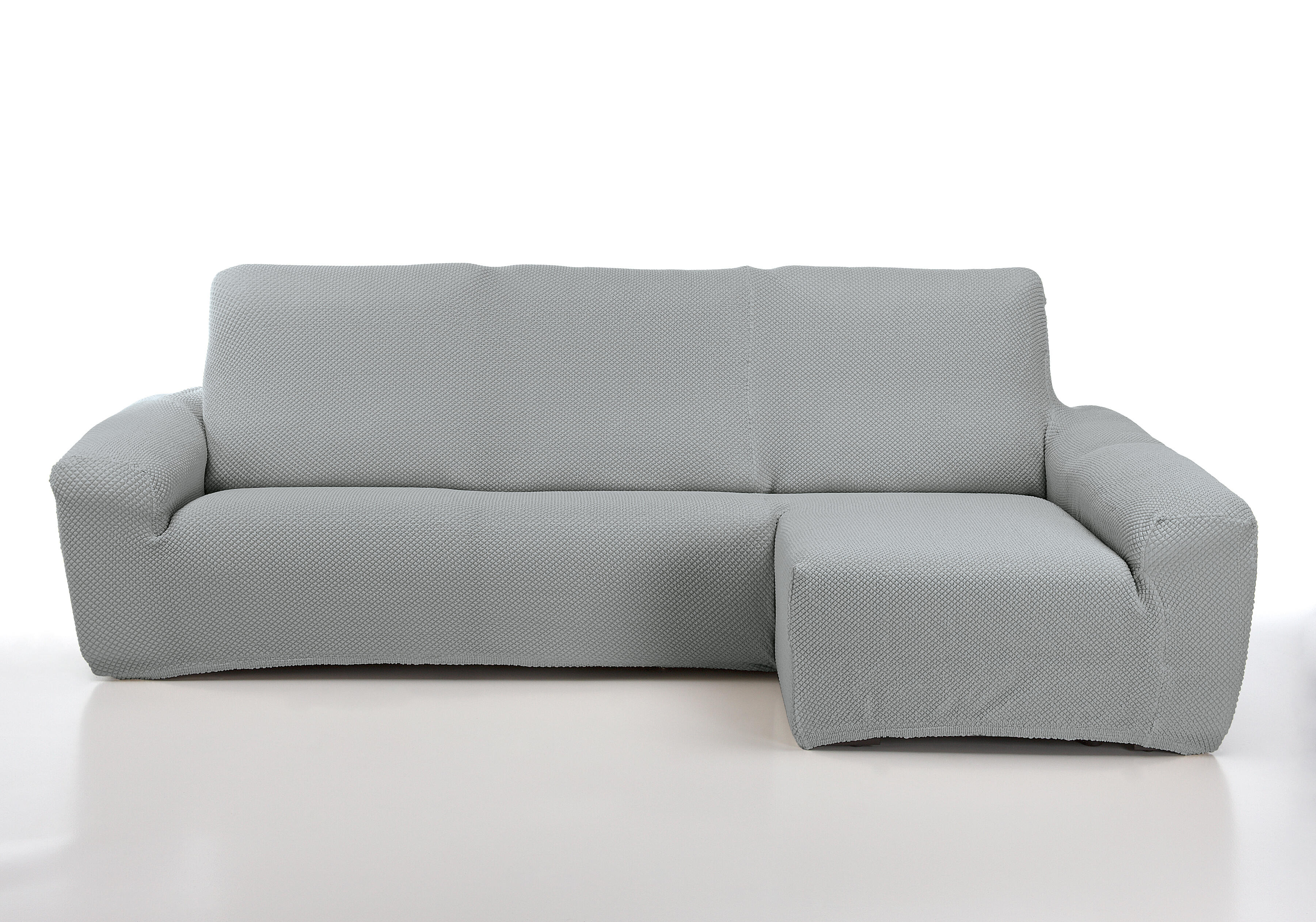 Funda chaise longue elástica erik gris claro izquierdo