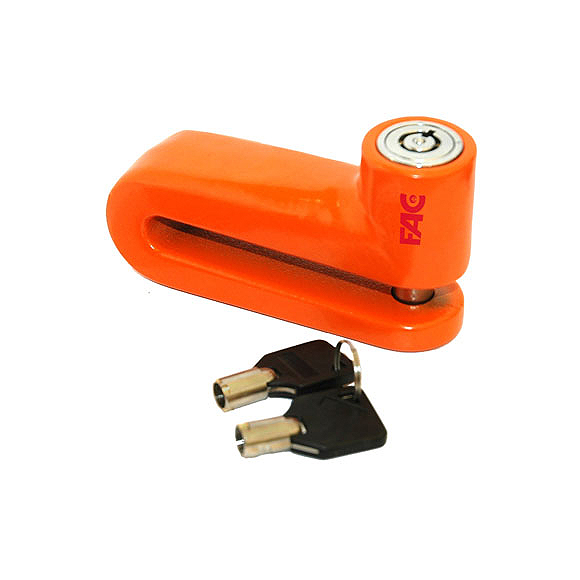 Candado antirrobo para moto con llave tubular