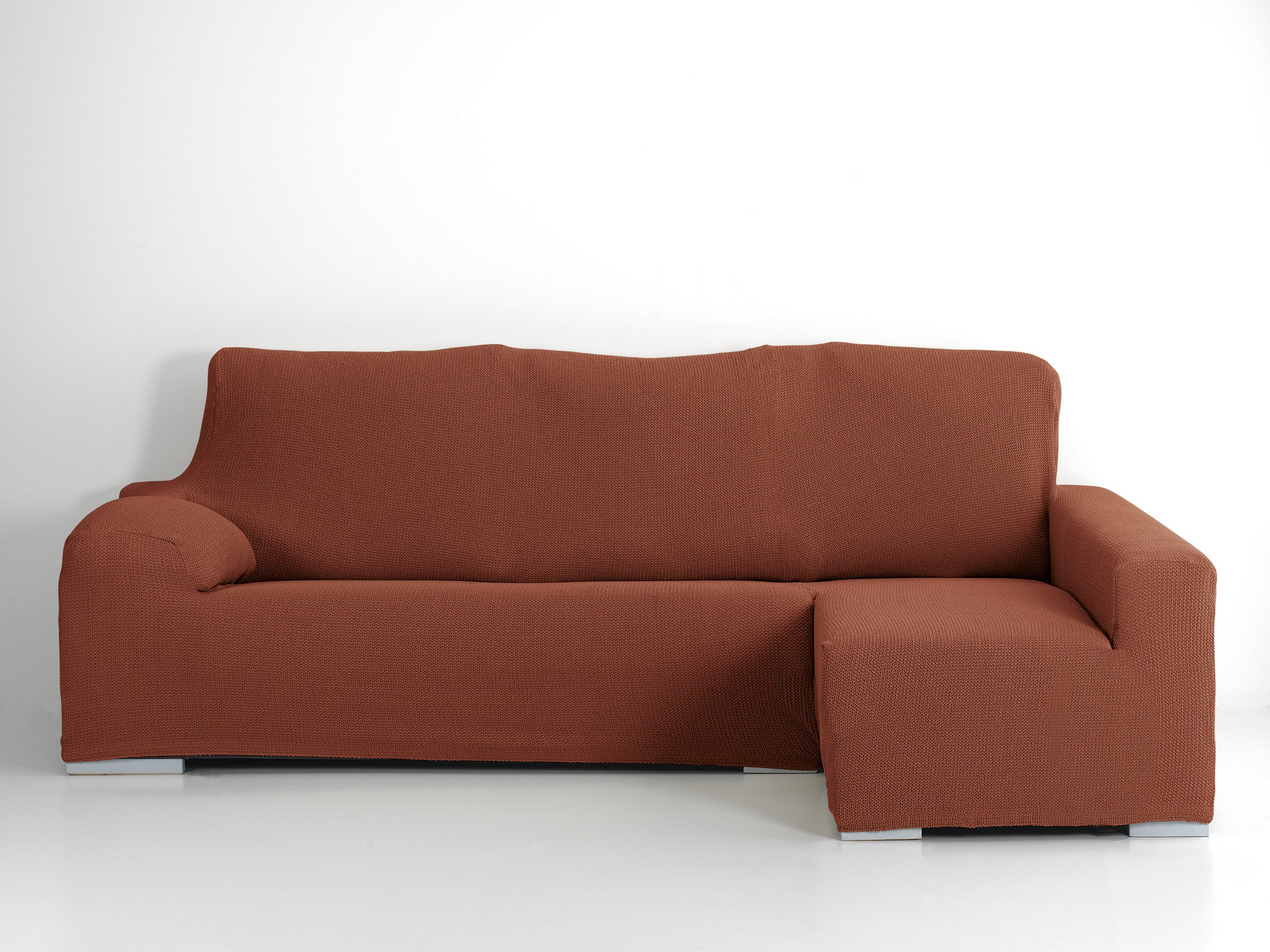 Funda chaise longue elástica edir naranja izquierdo