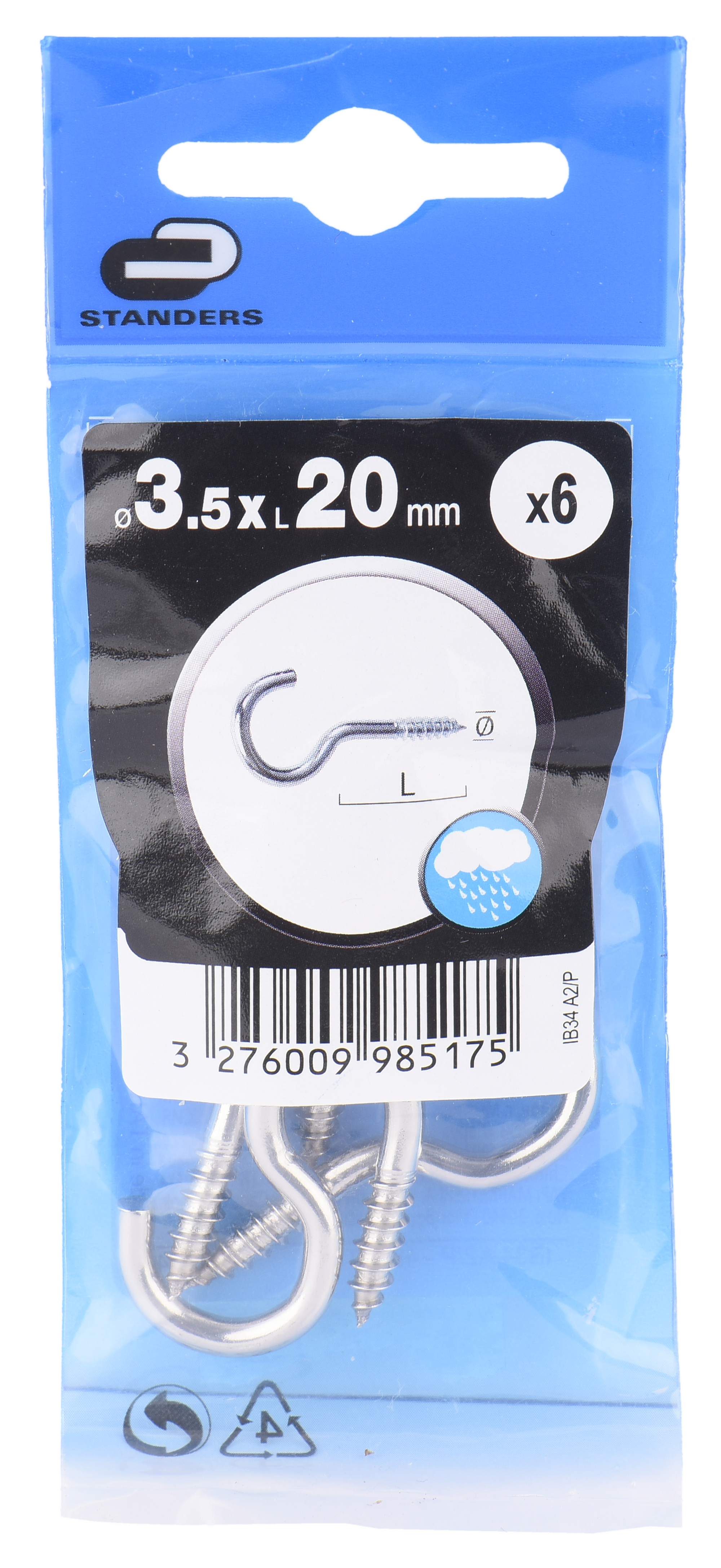 6 Camarões STANDERS ABERTOS 3.5X20 - 5