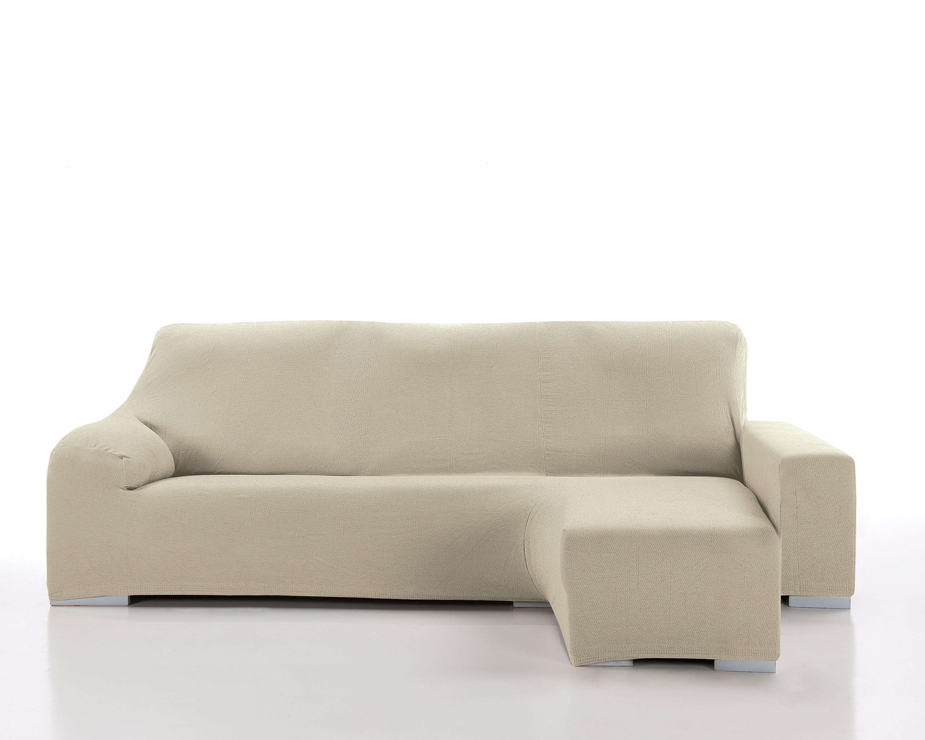 Funda chaise longue elástica brazo corto enzo natural izq.