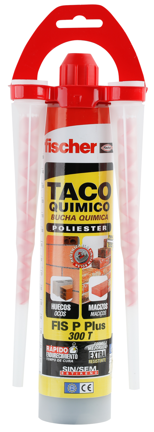 Taco de inyección química resina de poliéster FISCHER de 300 ml gris