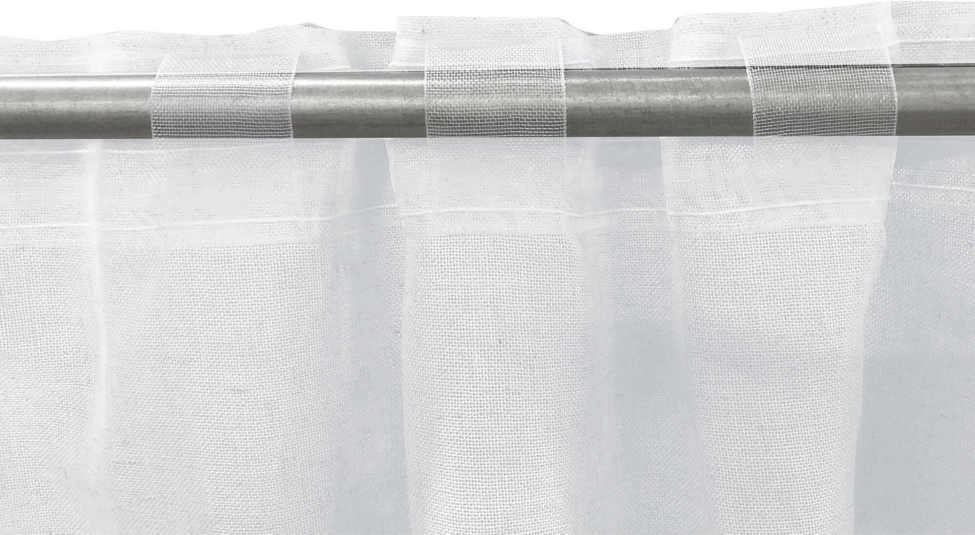 Cortinado fita e/ou presilha Charlina 140x280cm branco Inspire - 3