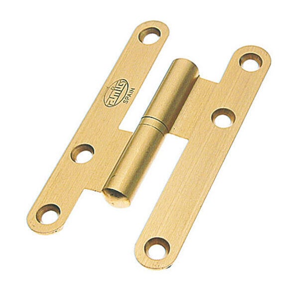 Dobradiça de porta de encaixe LATÃO ESQUERDA 9.5CM