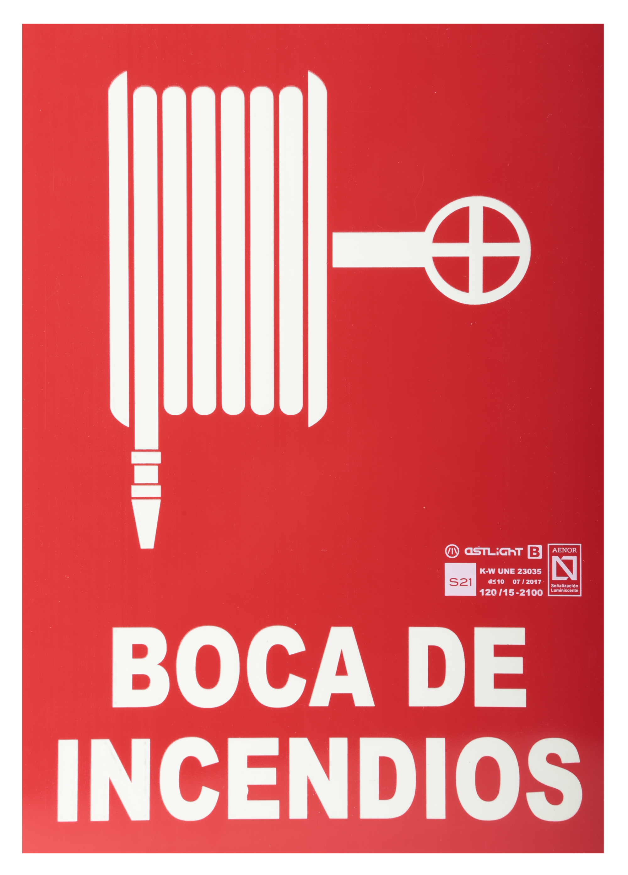 Cartel Boca Incendio 29X21Cm - 2