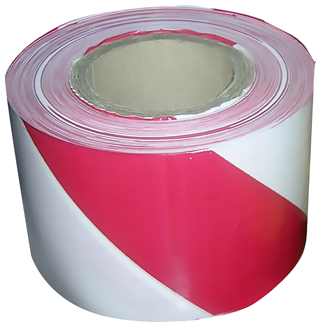 Fita de balizamento BRANCO/VERMELHO 80MMX200M