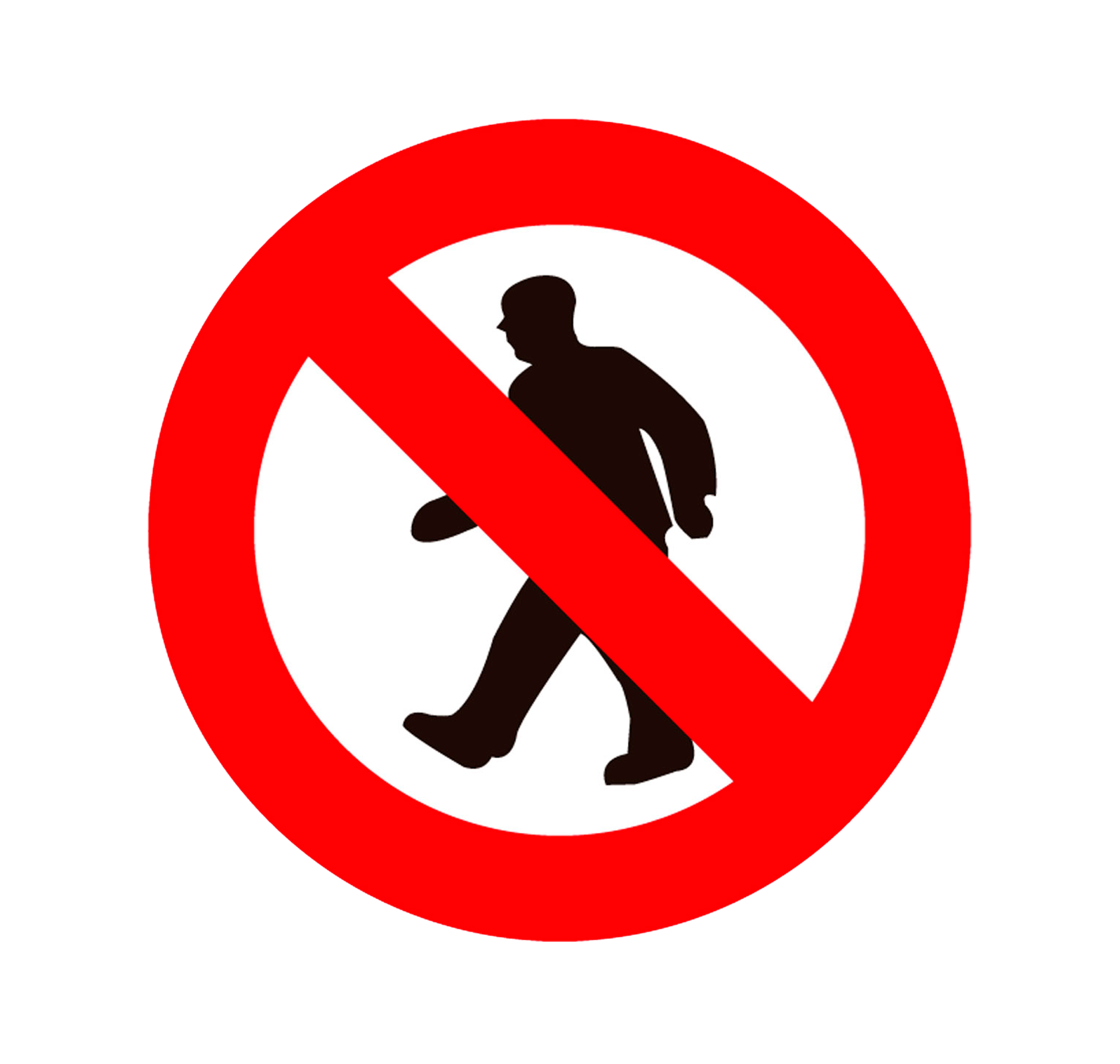 Cartel prohibido el paso 17x15cm