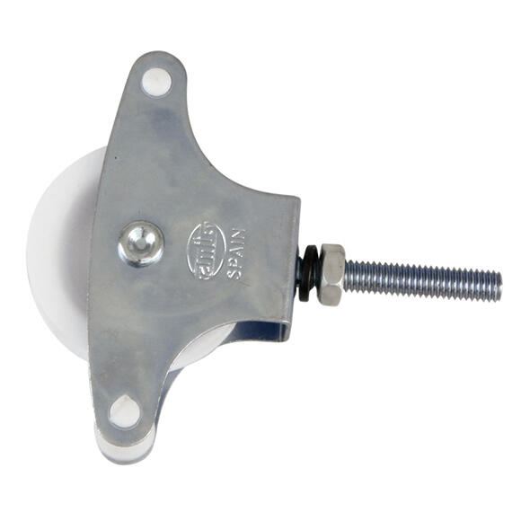 2 polea en acero para cuerda de 6 mm de ø y hasta 15 kg