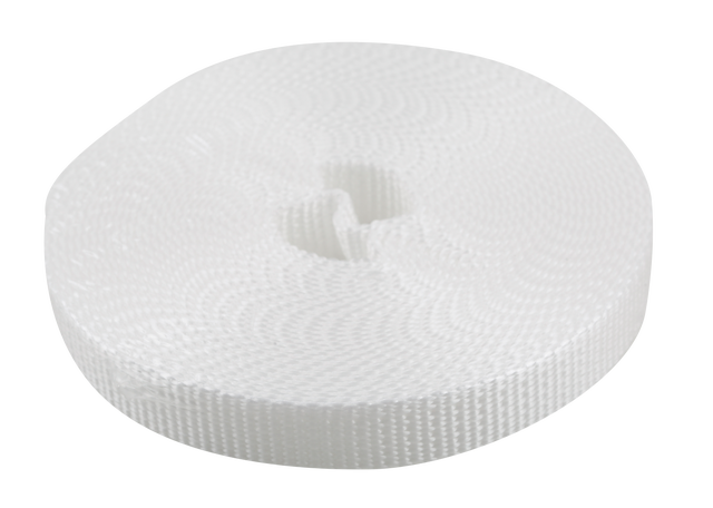 Cinta para persiana de nailon blanco de 14x6000 mm