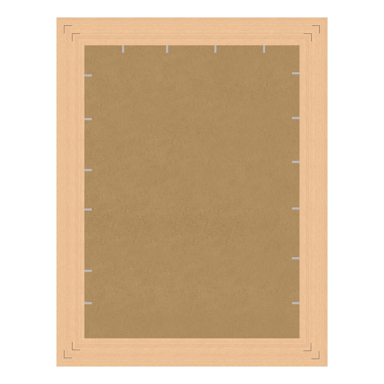 Specchio rettangolare in legno oro 69 x 89 cm - 2
