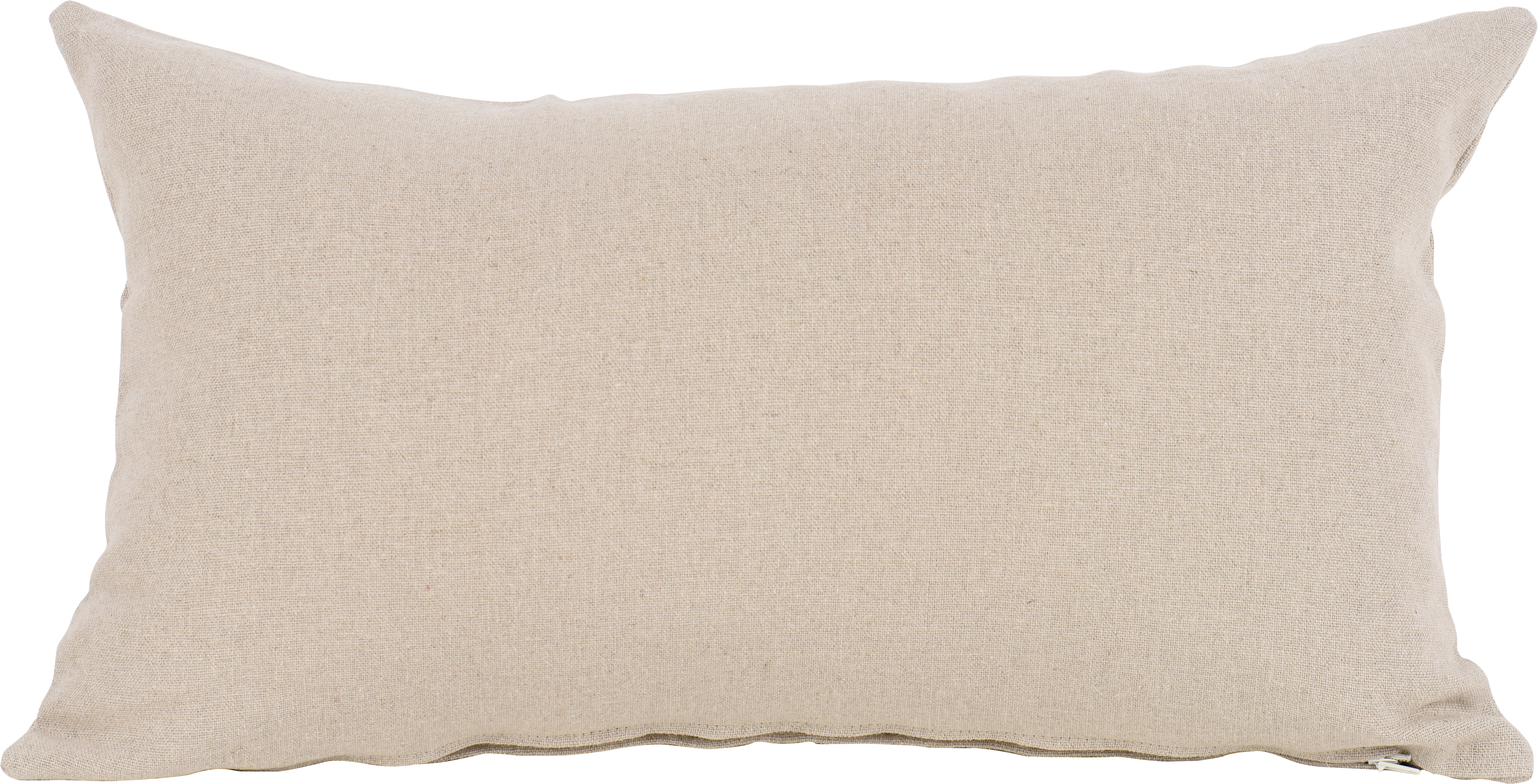Funda de cojín rectangular alma lino liso natural 50 x 30 cm