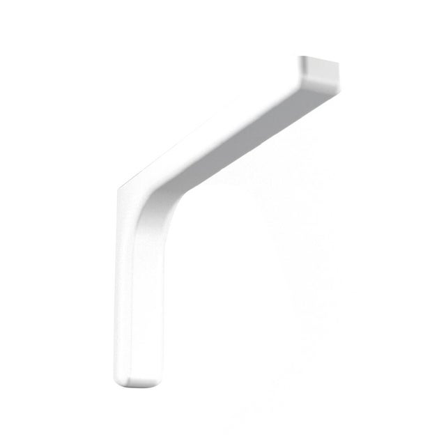 Reggimensola Leonard in acciaio verniciato bianco, H 8 X P 2.6 cm portata 20 kg