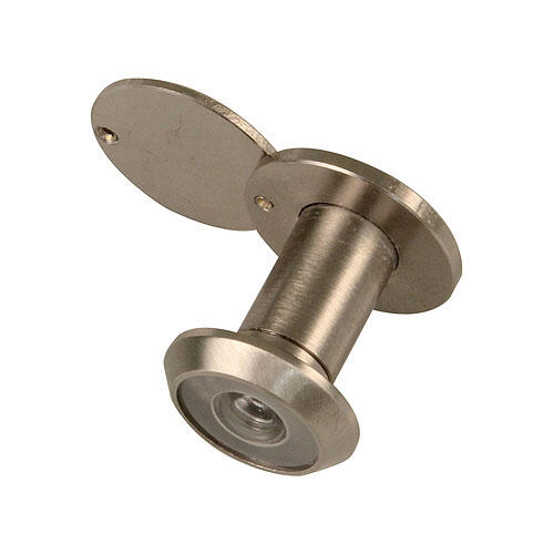 Olho mágico prateado 14 mm para portas de 25 a 42 mm