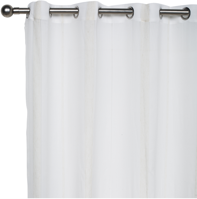 Cortinado ilhós Aranjuez semi-transparente 140x280cm bege Inspire