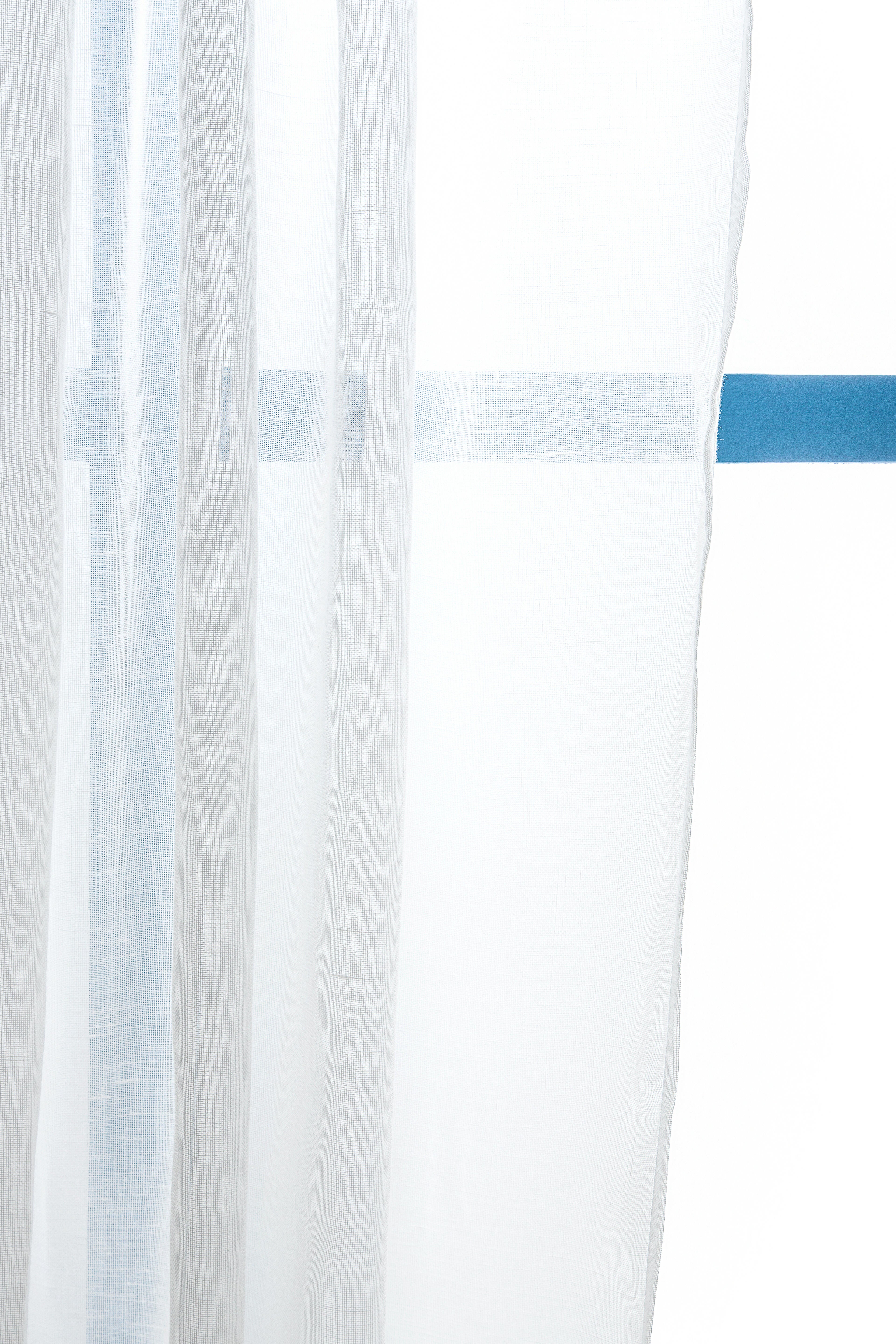 Cortinado fita e/ou presilha Abby 200x280cm branco Inspire - 5