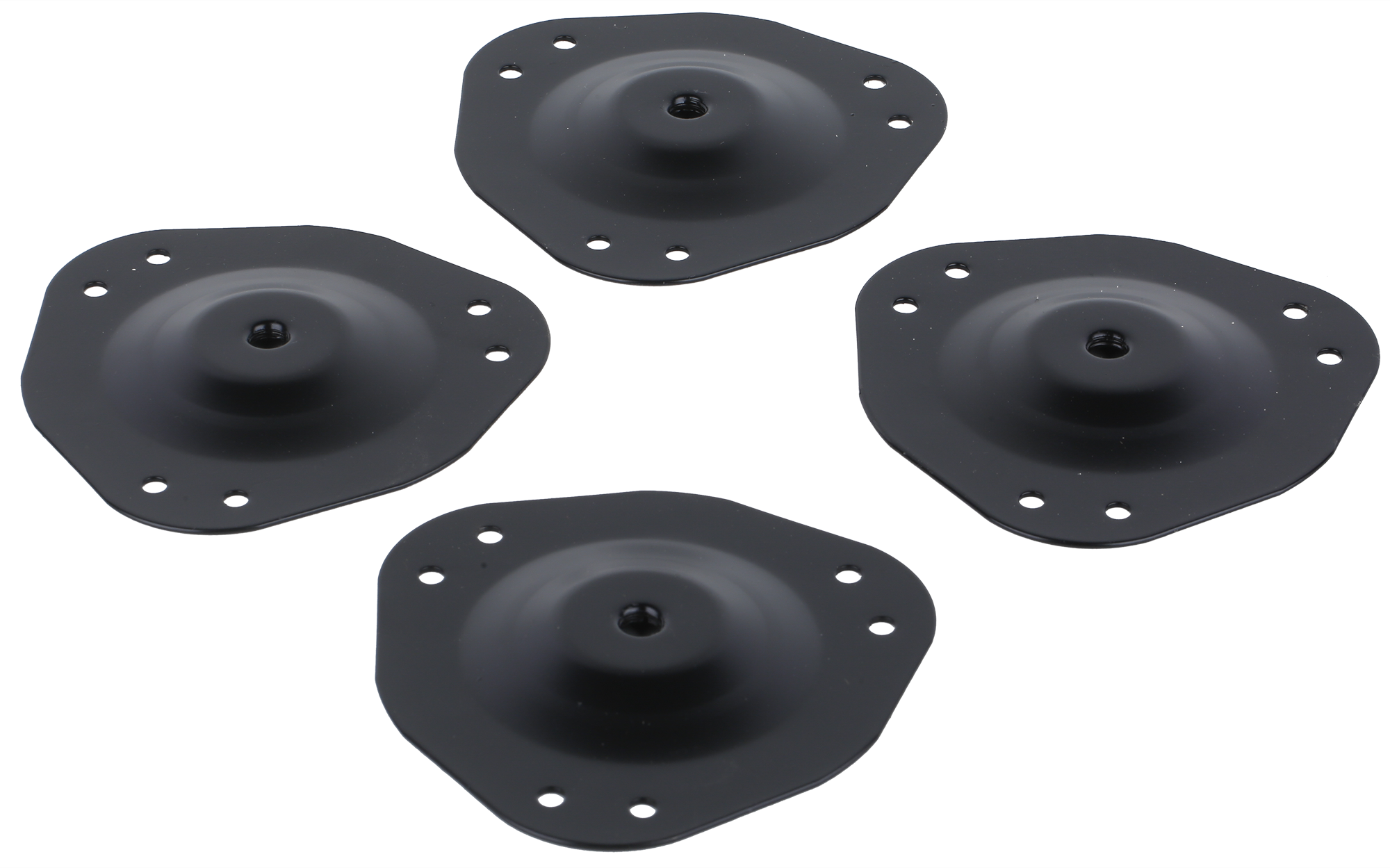 4 Pés reguláveis para mesa aço preto 60 mm 70-73 cm - 3