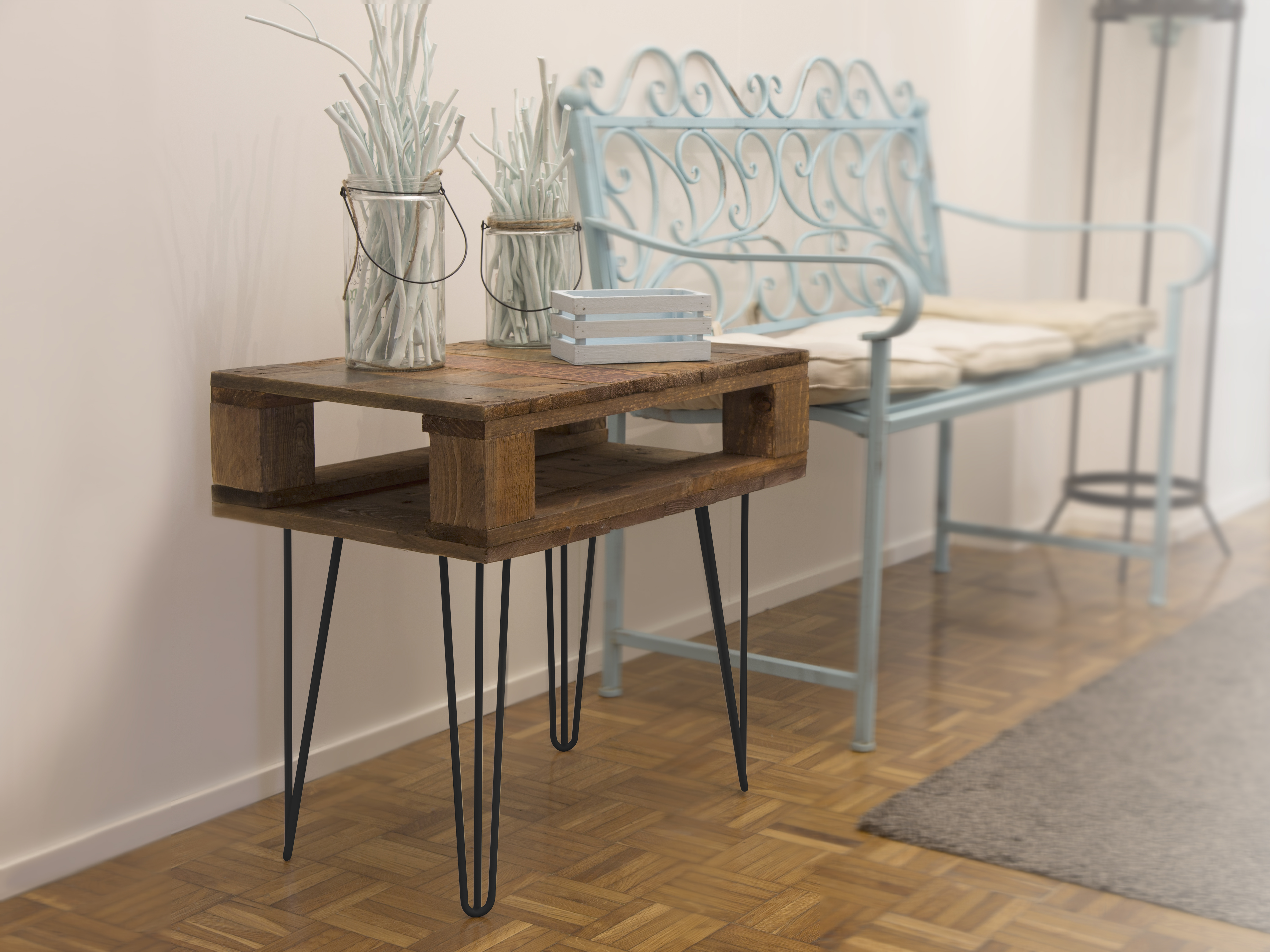 Pés de móvel METAL H400 D80 951 PRETO - 3