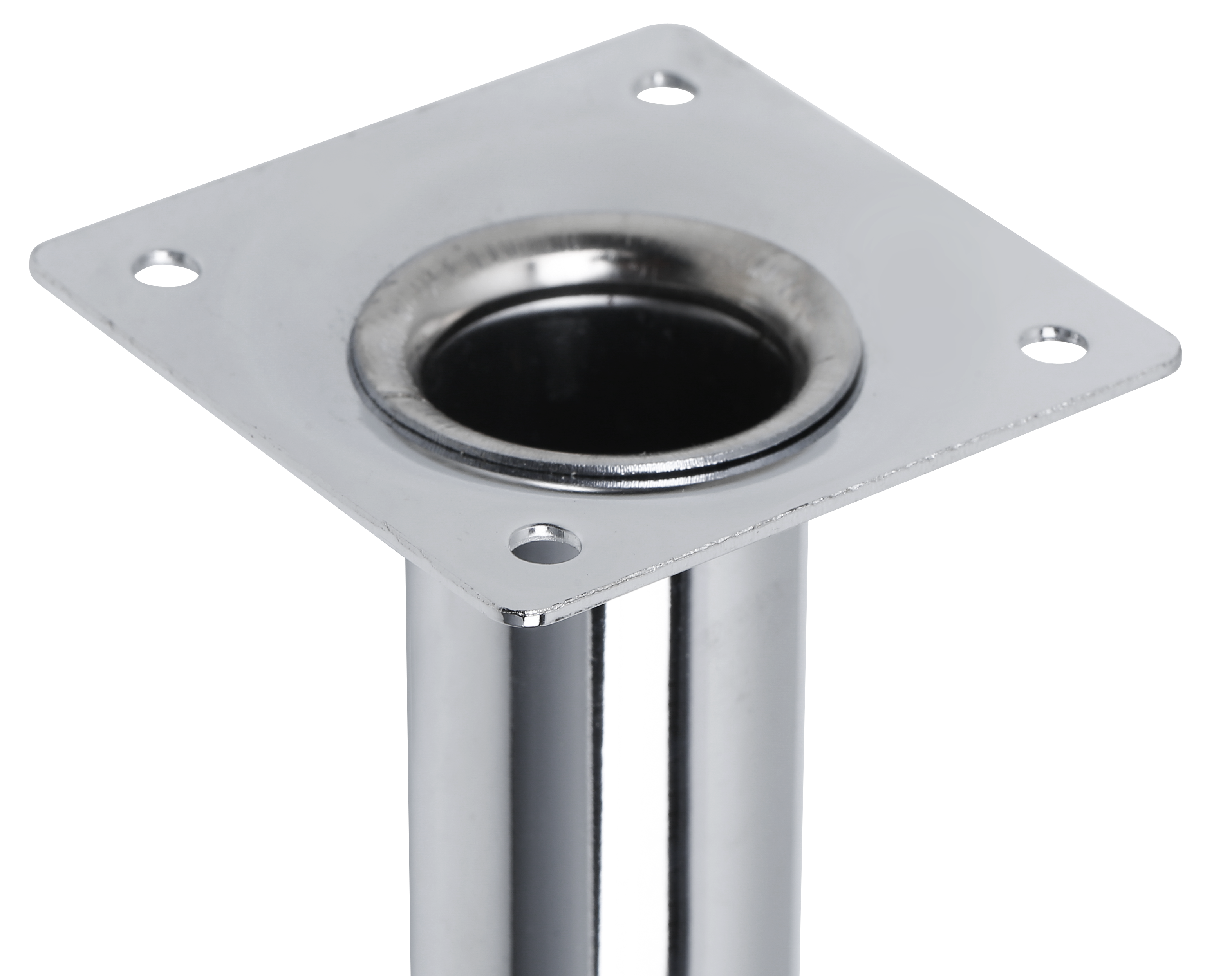 Pata para mueble de acero color gris altura 15 cm - 3