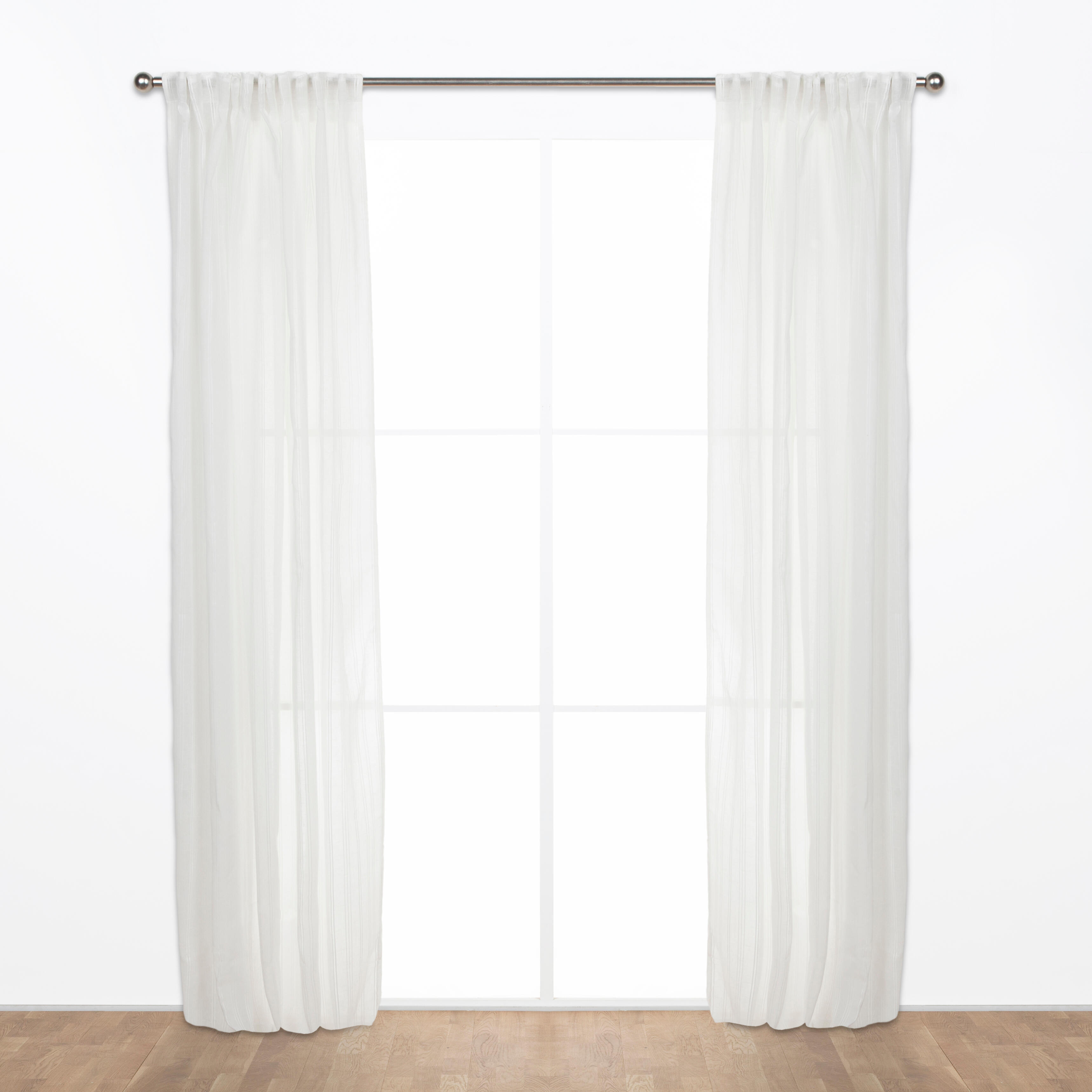 Cortinado fita e/ou presilha Jara 200x280cm branco Inspire - 5