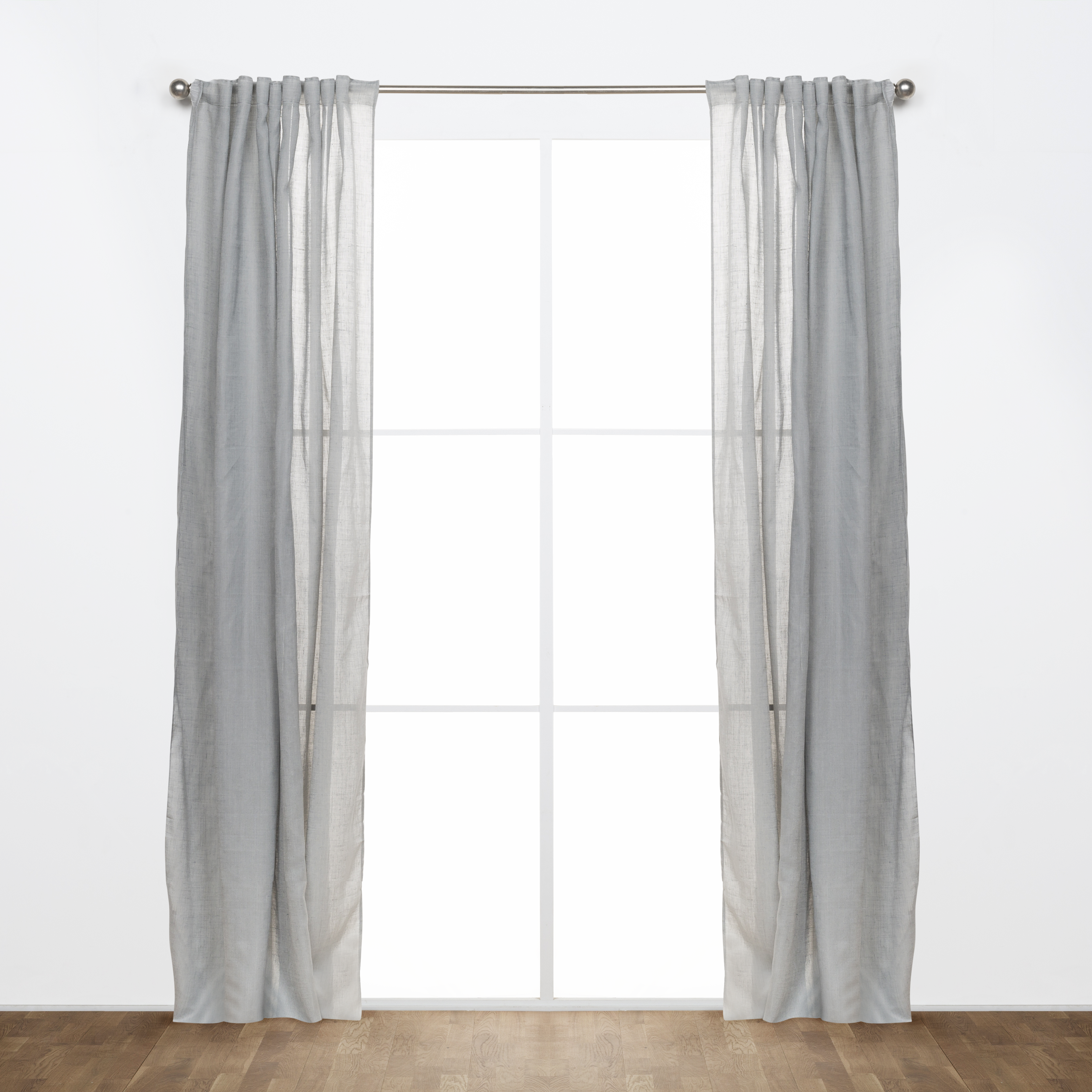 Cortinado fita e/ou presilha Taylor 300x270cm cinza - 4