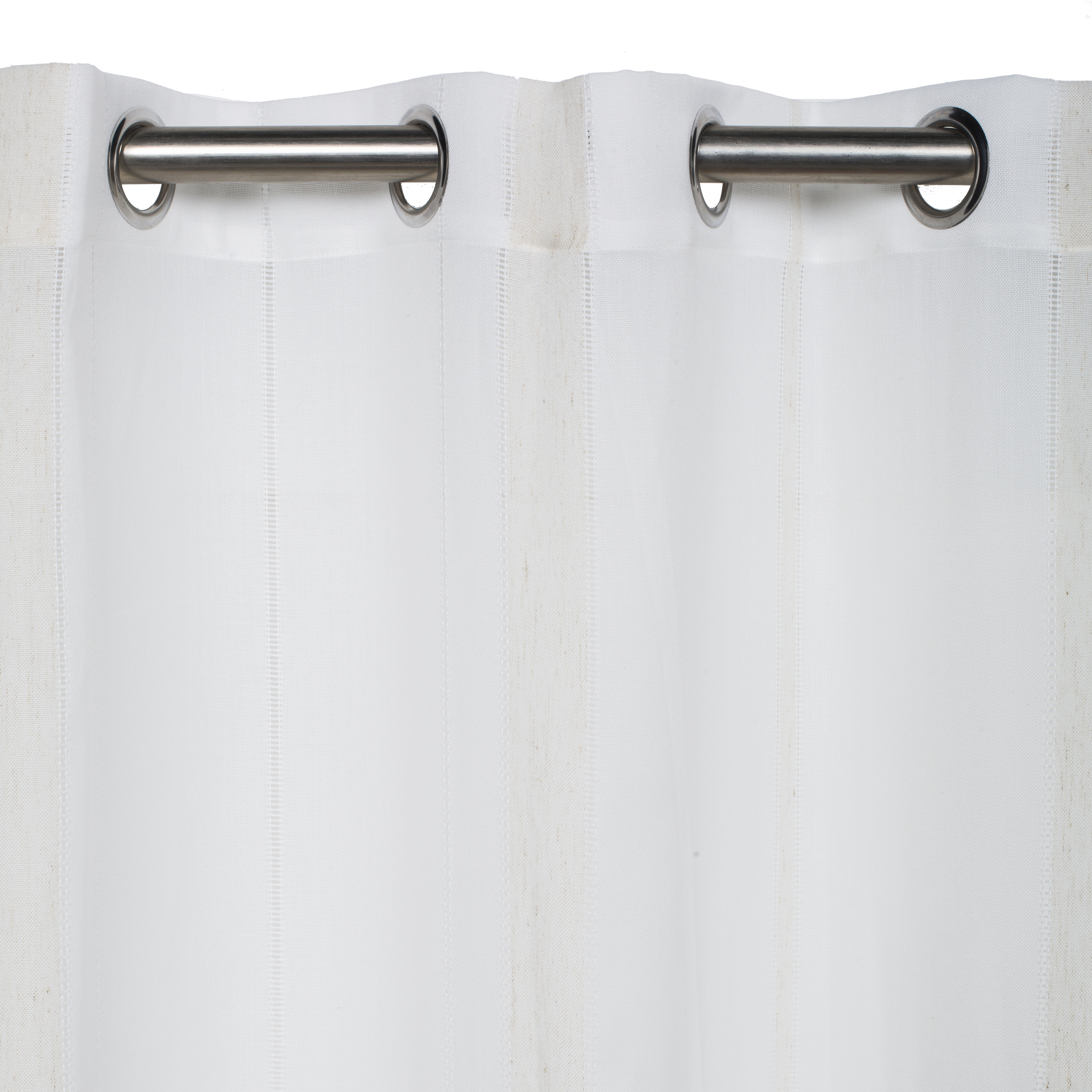 Cortinado ilhós Aranjuez semi-transparente 140x280cm bege Inspire - 6
