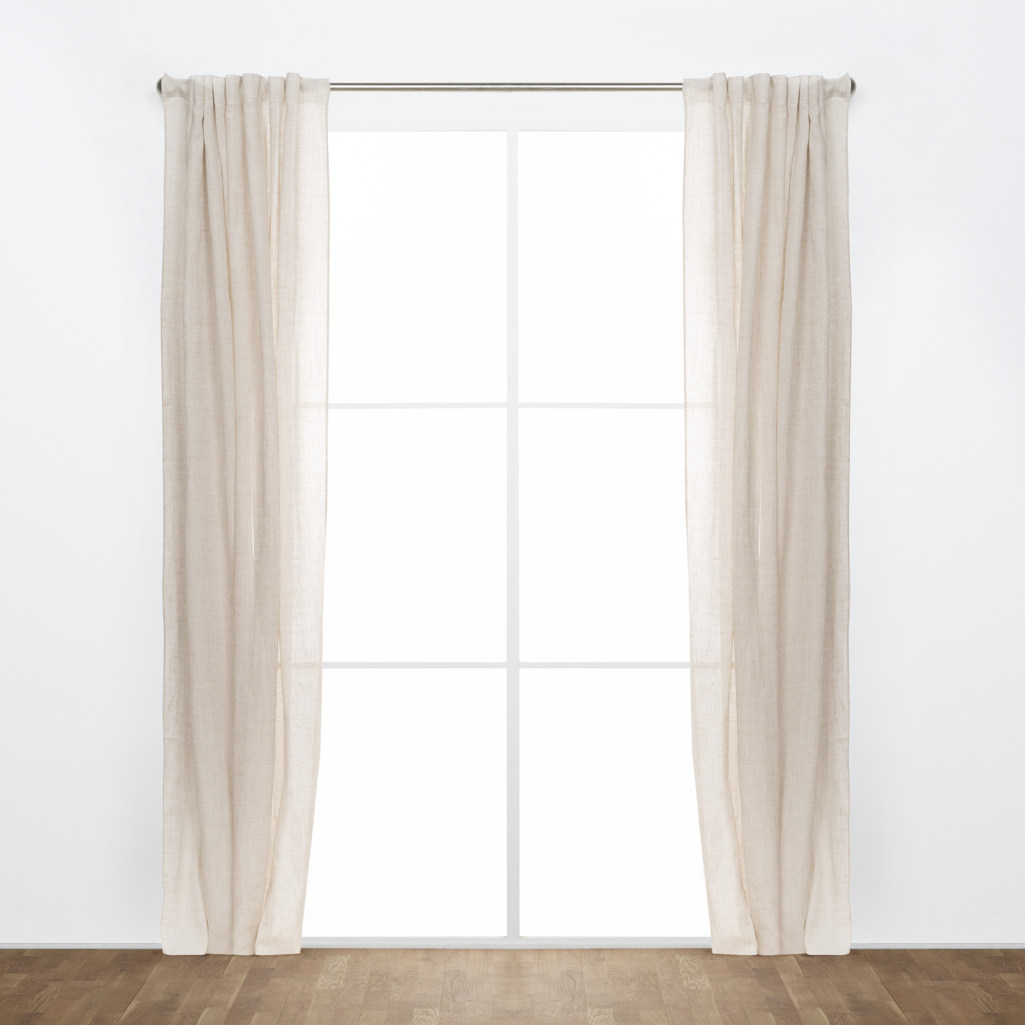 Tenda INSPIRE Taylor beige, fettuccia e passanti nascosti 200x270 cm - 2