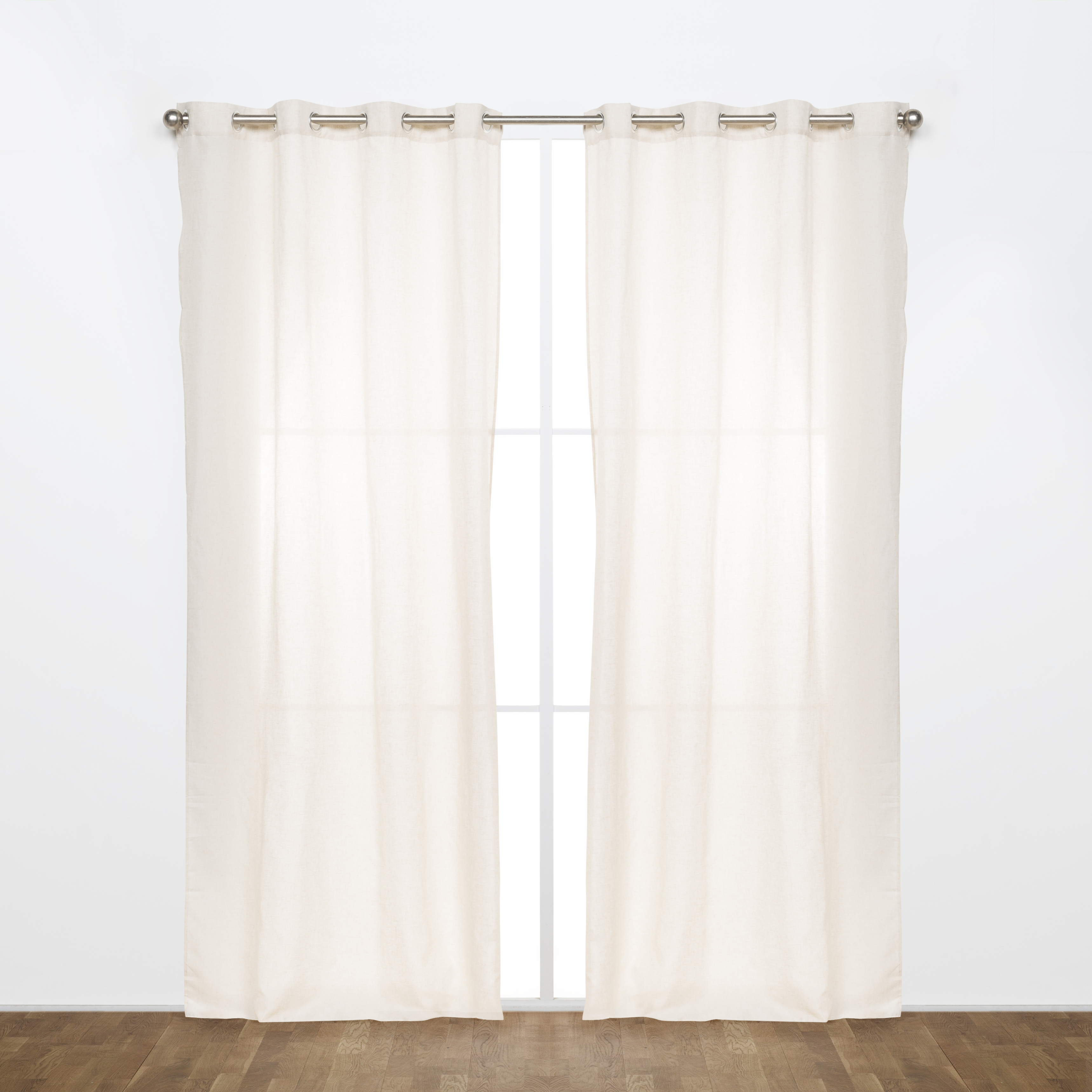 Cortinado ilhós Ayden 140x270cm natural - 14