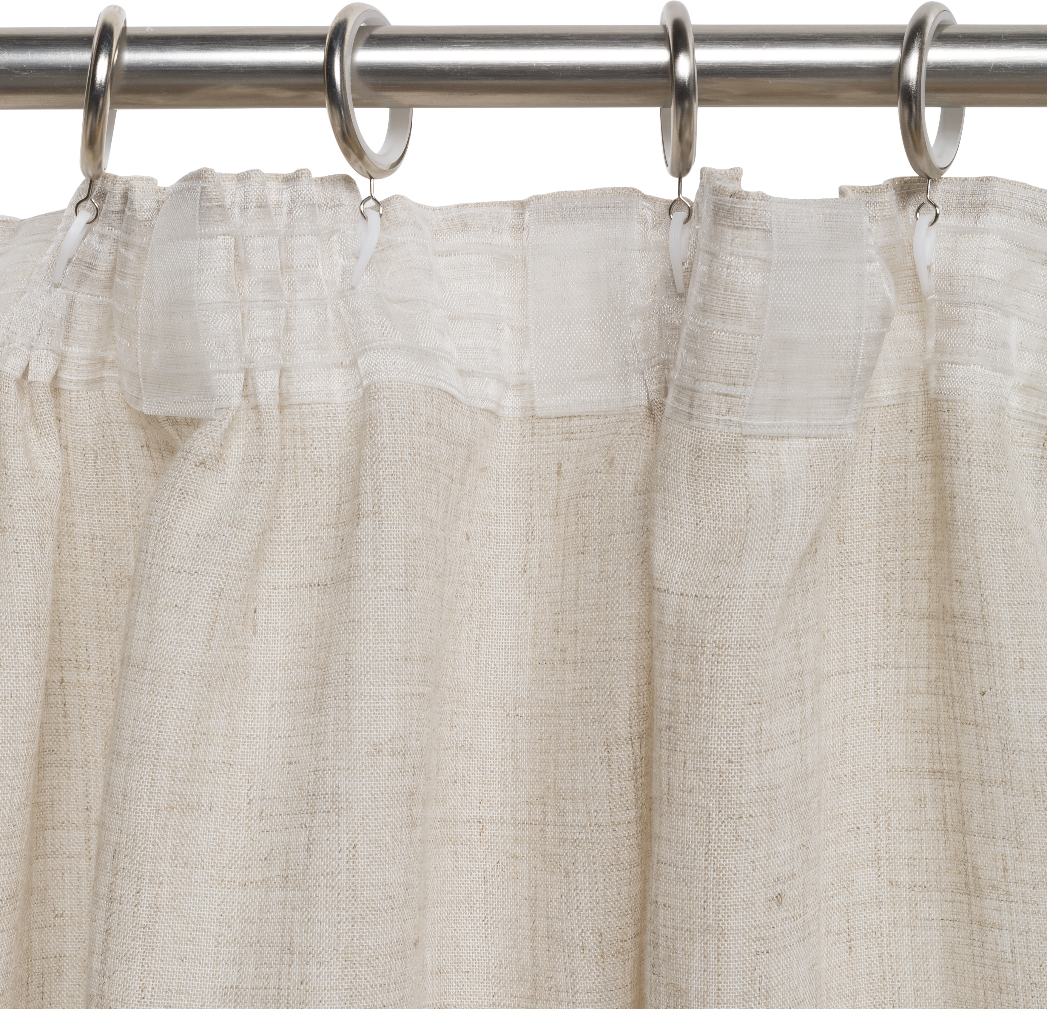 Tenda INSPIRE Taylor beige, fettuccia e passanti nascosti 200x270 cm - 10