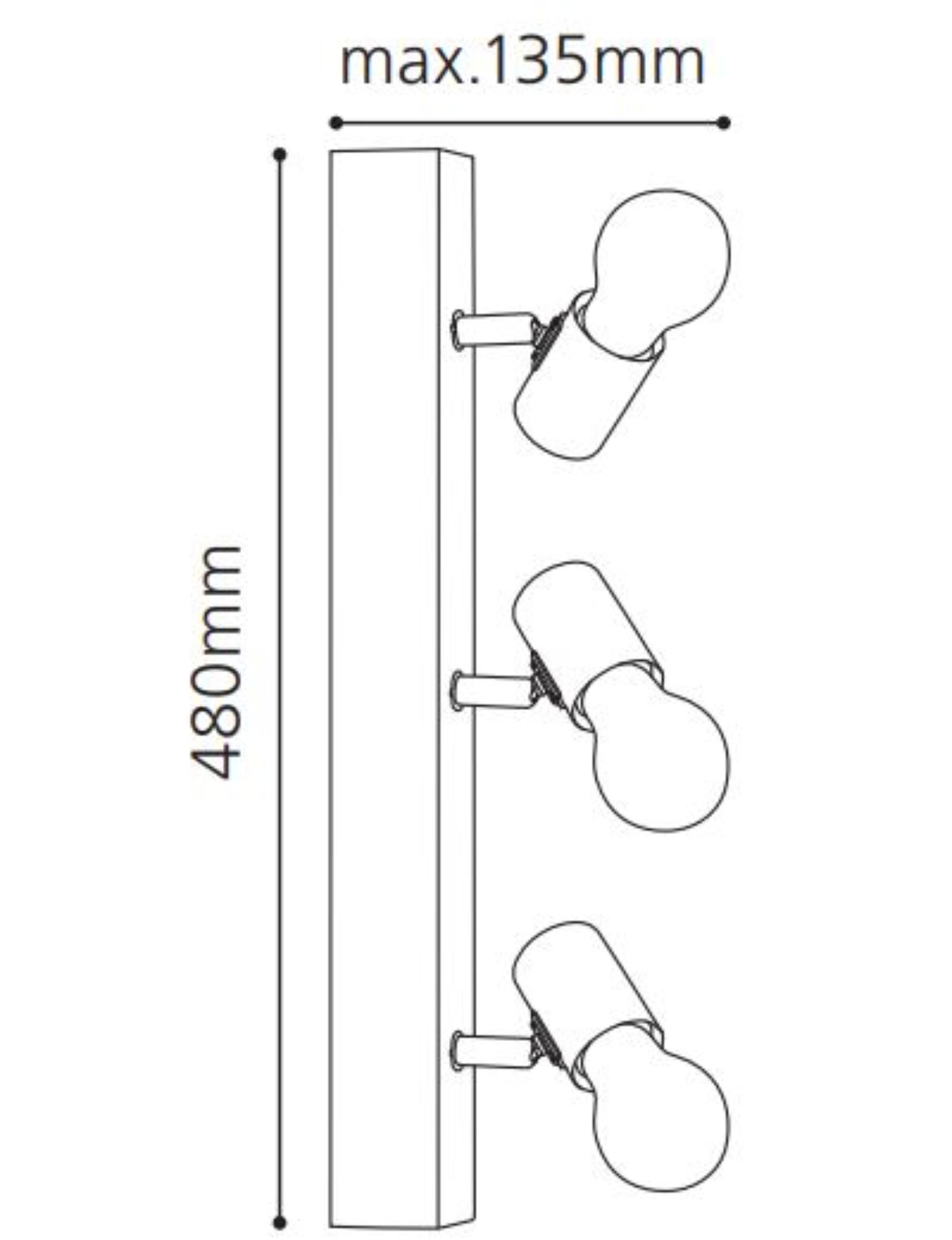 Faretto decorativo senza fonte luminosa TOWNSHEND in acciaio<multisep/>legno beige E27 EGLO 3 luci - 11