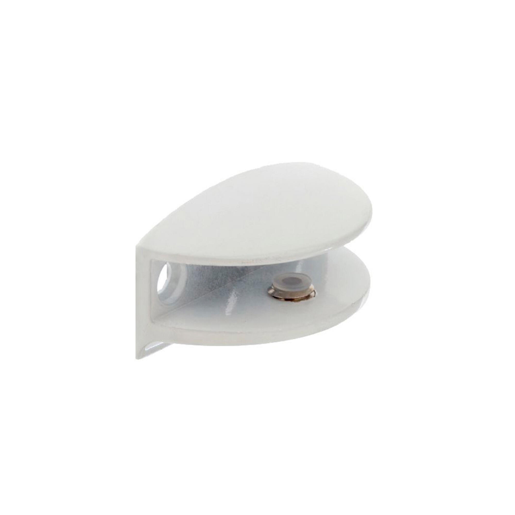 1 porta estante blanco de 49x25mm fabricado en zamak