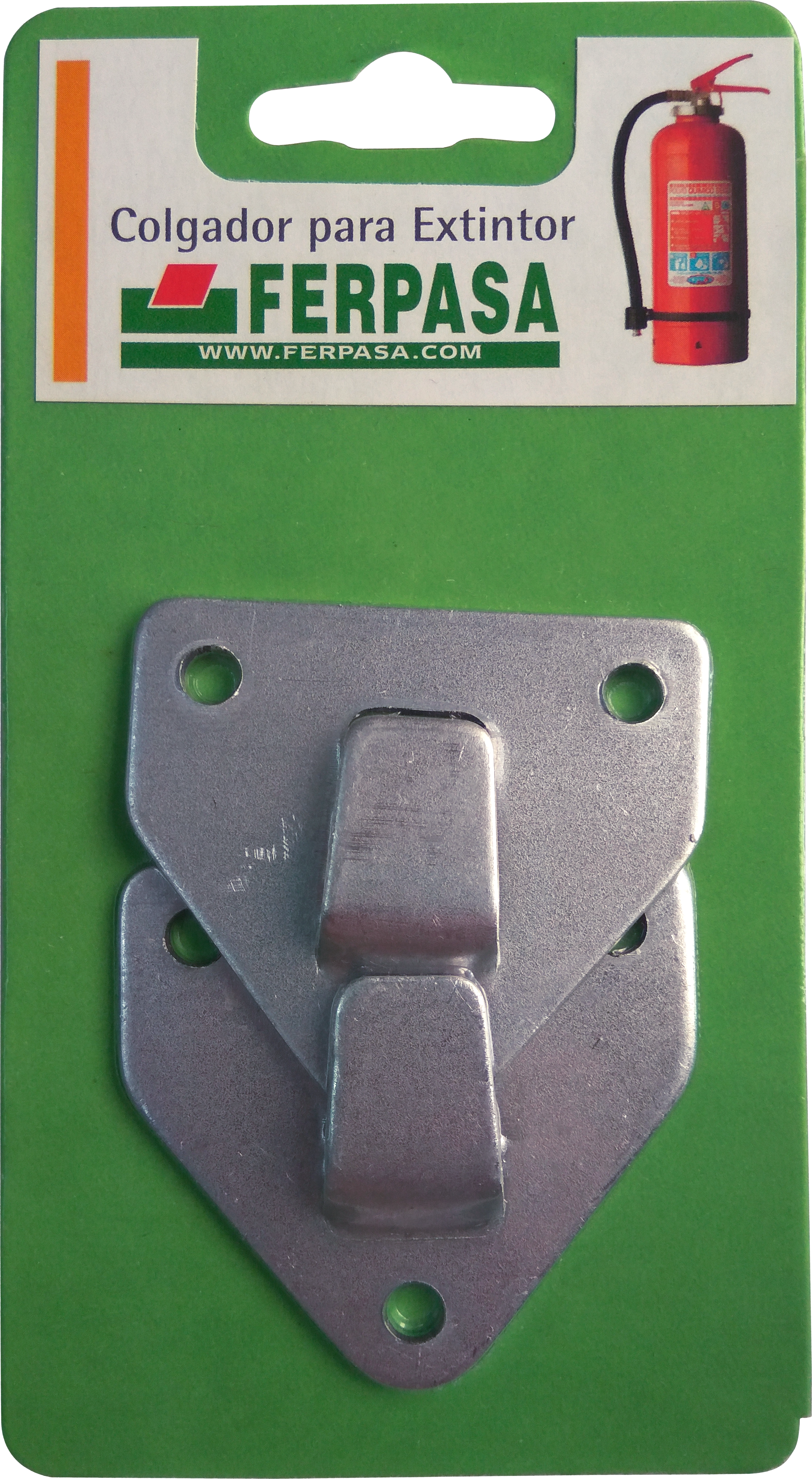 Colgador de extintor atornillar de acero de 5.5x1x1 cm - 2
