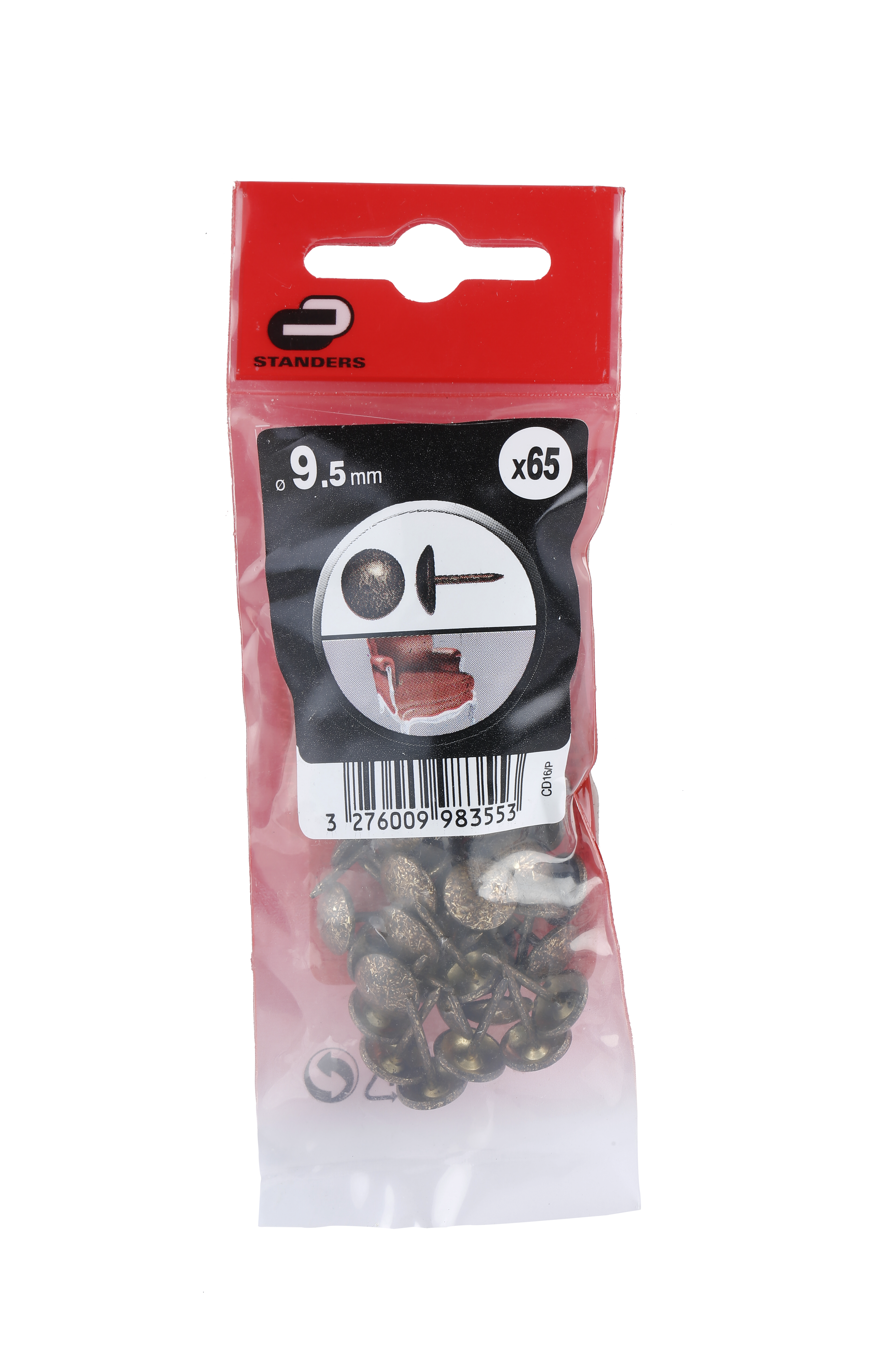 65 Pregos STANDERS TAPECEIRO BRONZE D9.5MM - 6