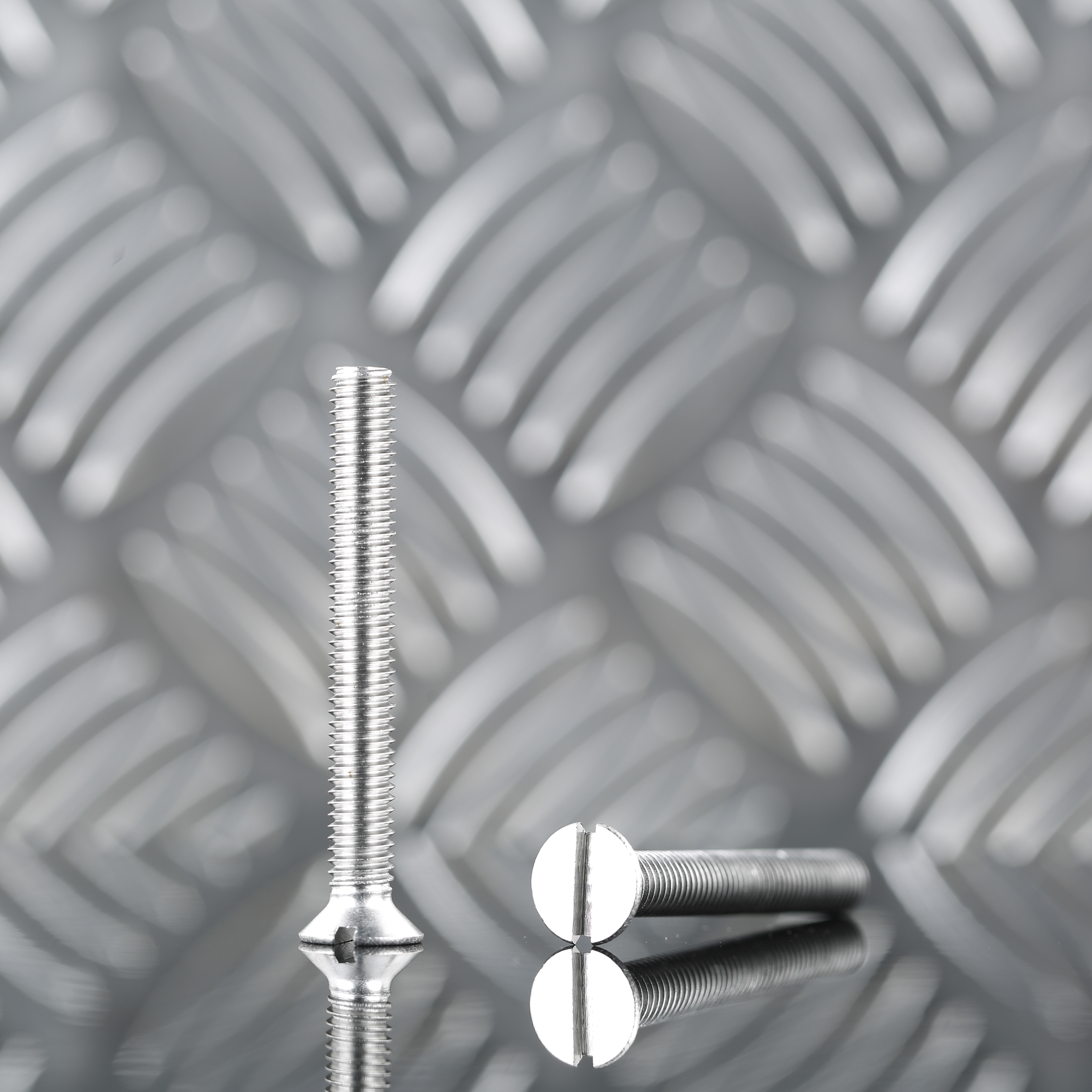 6 parafusos r metal cabeça fenda inox a4 6x50mm - 6