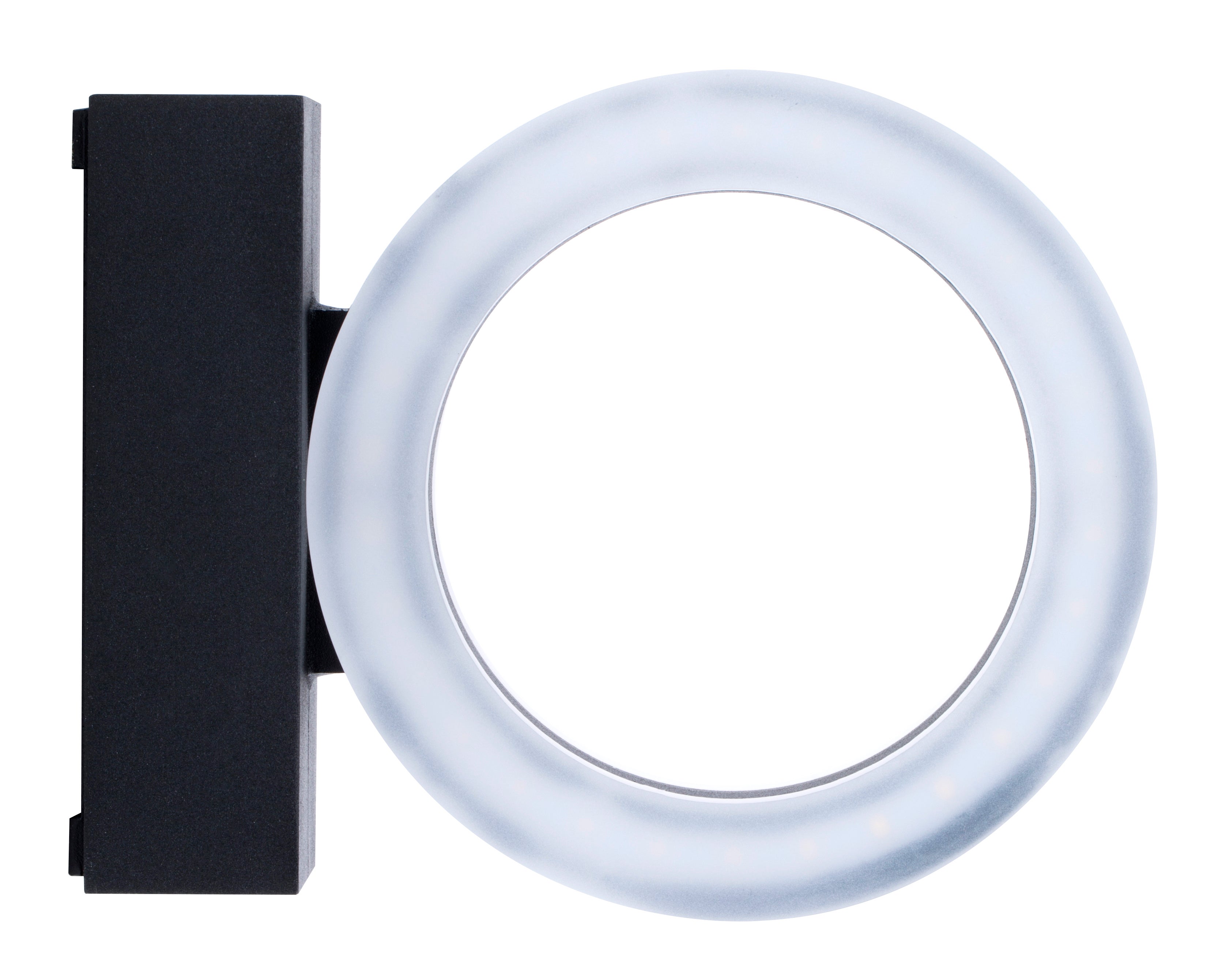 Applique LED da esterno Saturn nero IP54, luce bianco naturale 730 lumen, INSPIRE - 10