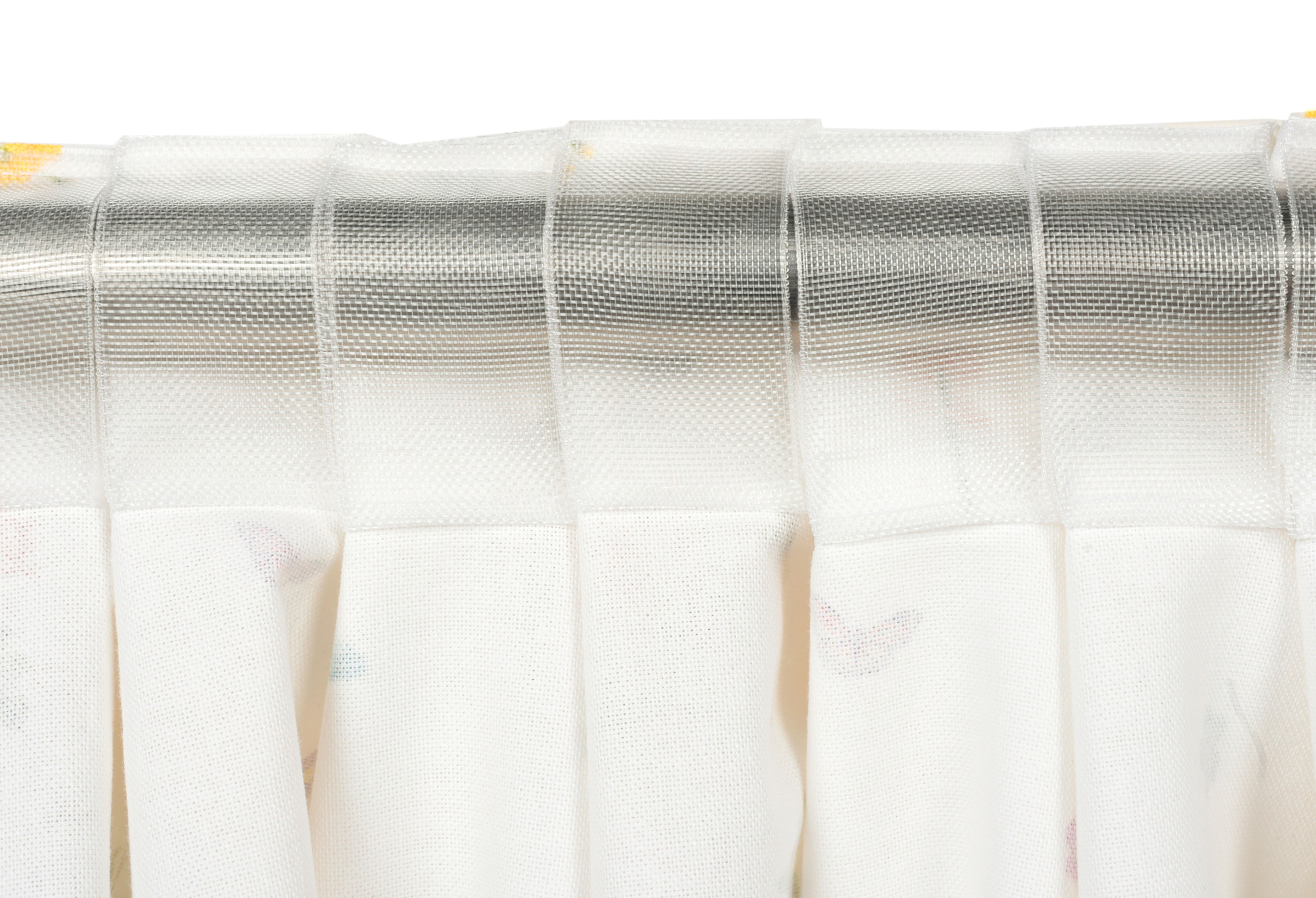 Cortinado fita e/ou presilha Abby 200x280cm branco Inspire - 25