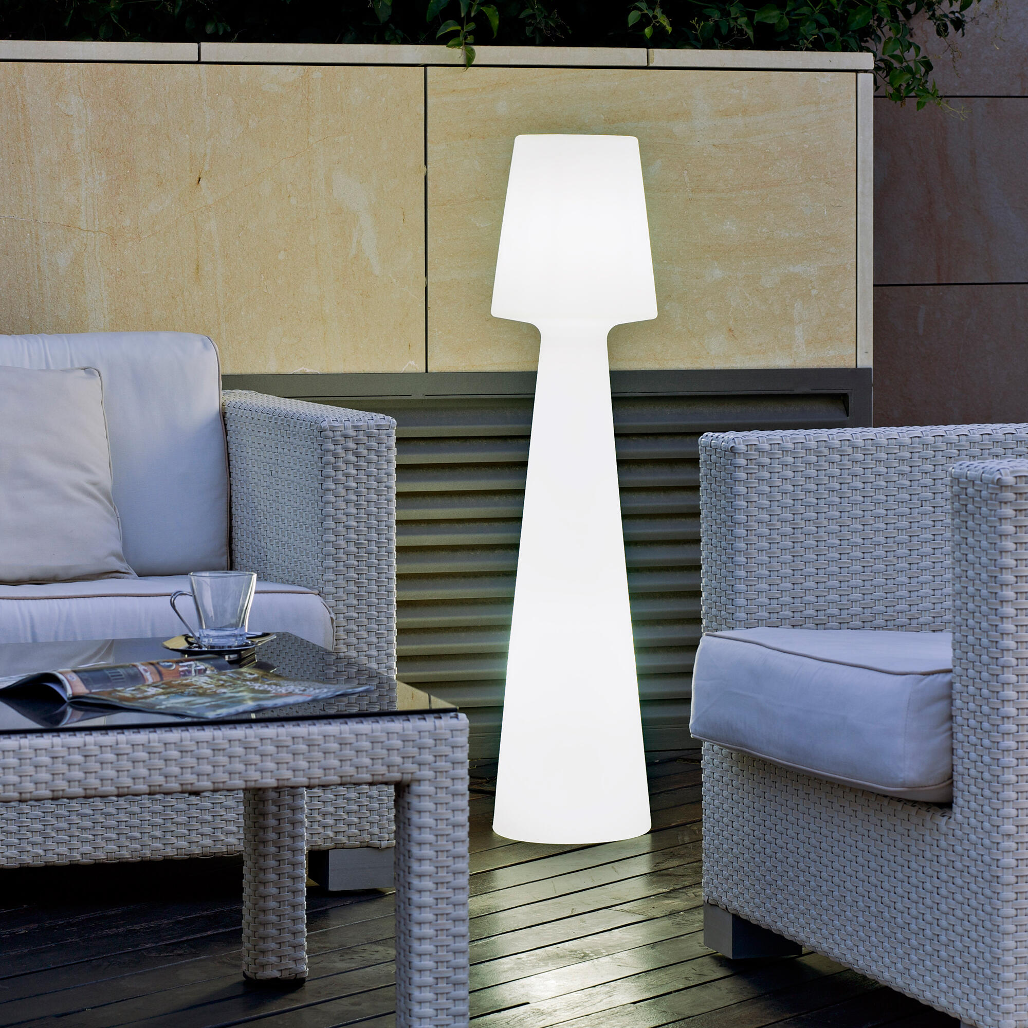 Lampada da terra LED LOLA 110 CAVO  bianco, luce bianco freddo 1600 lumen NEWGARDEN - 2