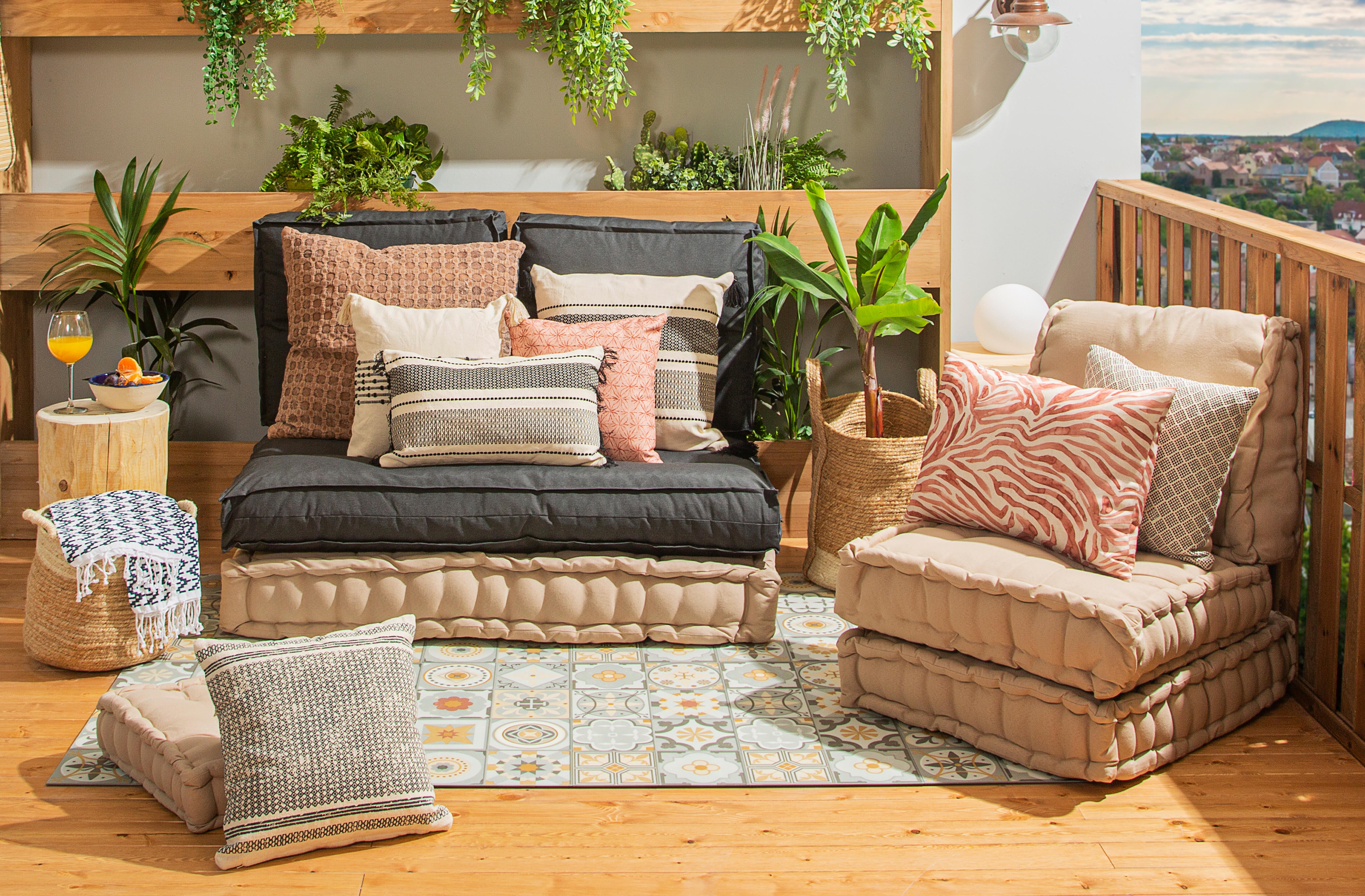 Almofada de encosto Luck 45x60x22cm Inspire bege - 15