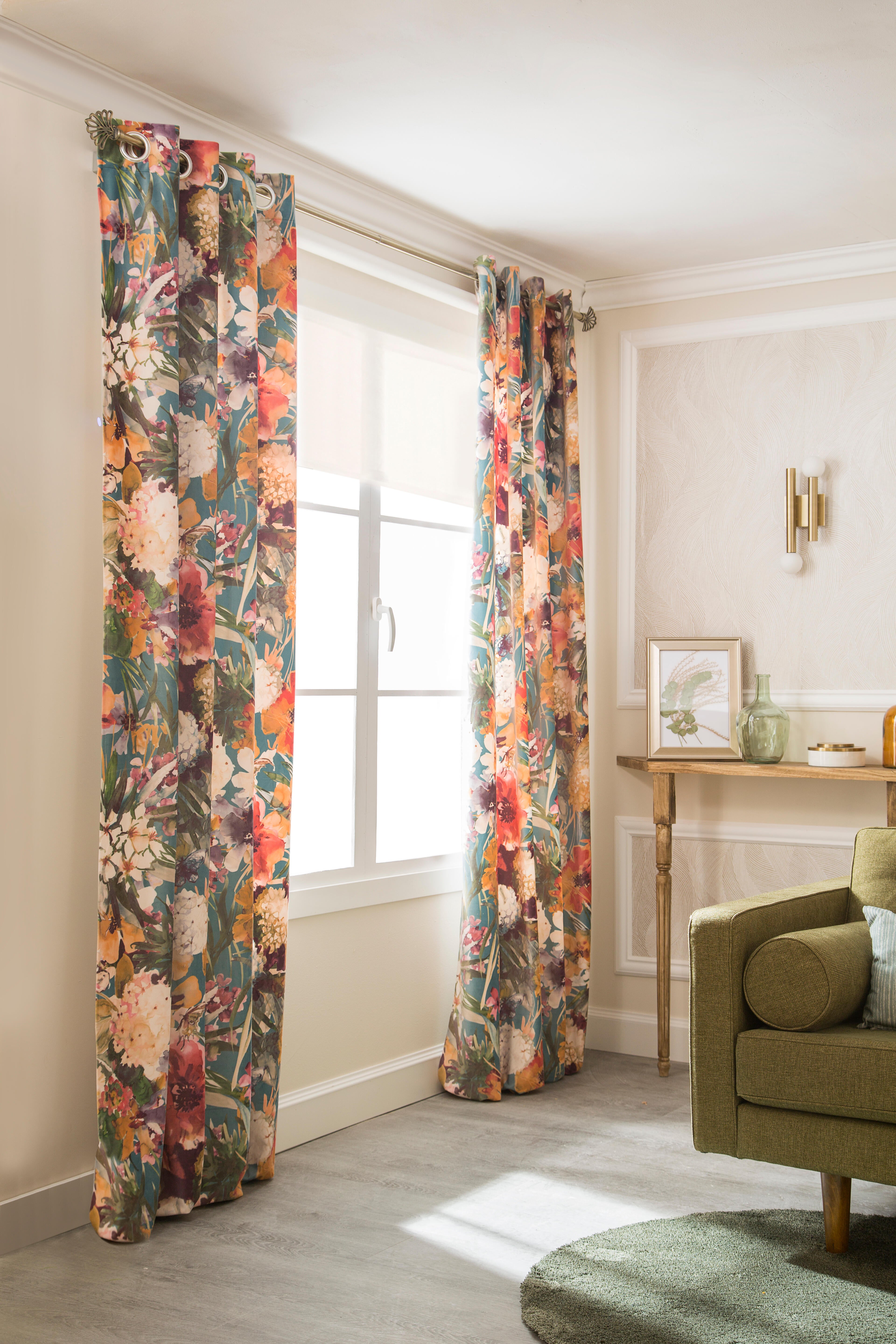 Tenda INSPIRE Gardencity multicolore, fettuccia e passanti nascosti 140x270 cm - 6