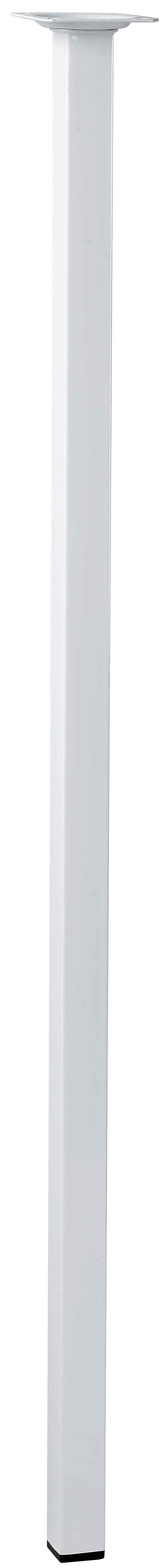 Pata para mesa o encimera de acero color blanco altura 80 cm - 10