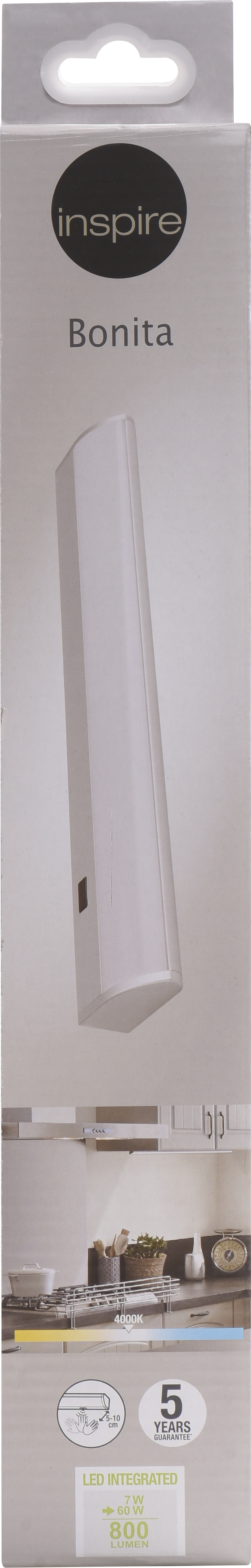 Reglette con fonte luminosa LED per sotto il mobile Bonita, luce bianco, 1 x 2000LM INSPIRE - 8
